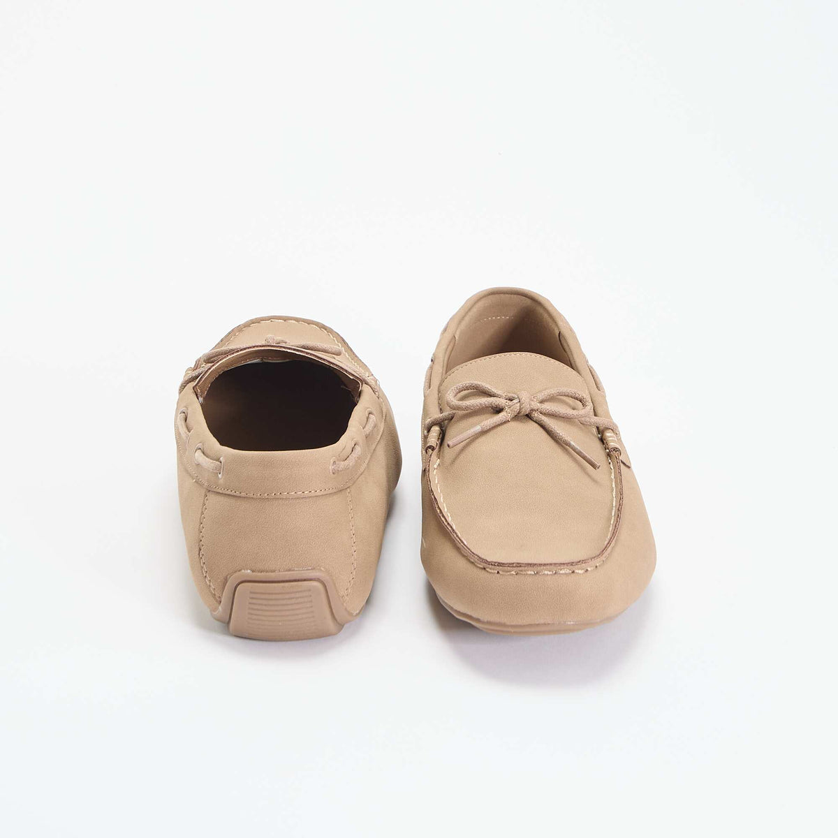 Mocassins en suédine unis BEIGE