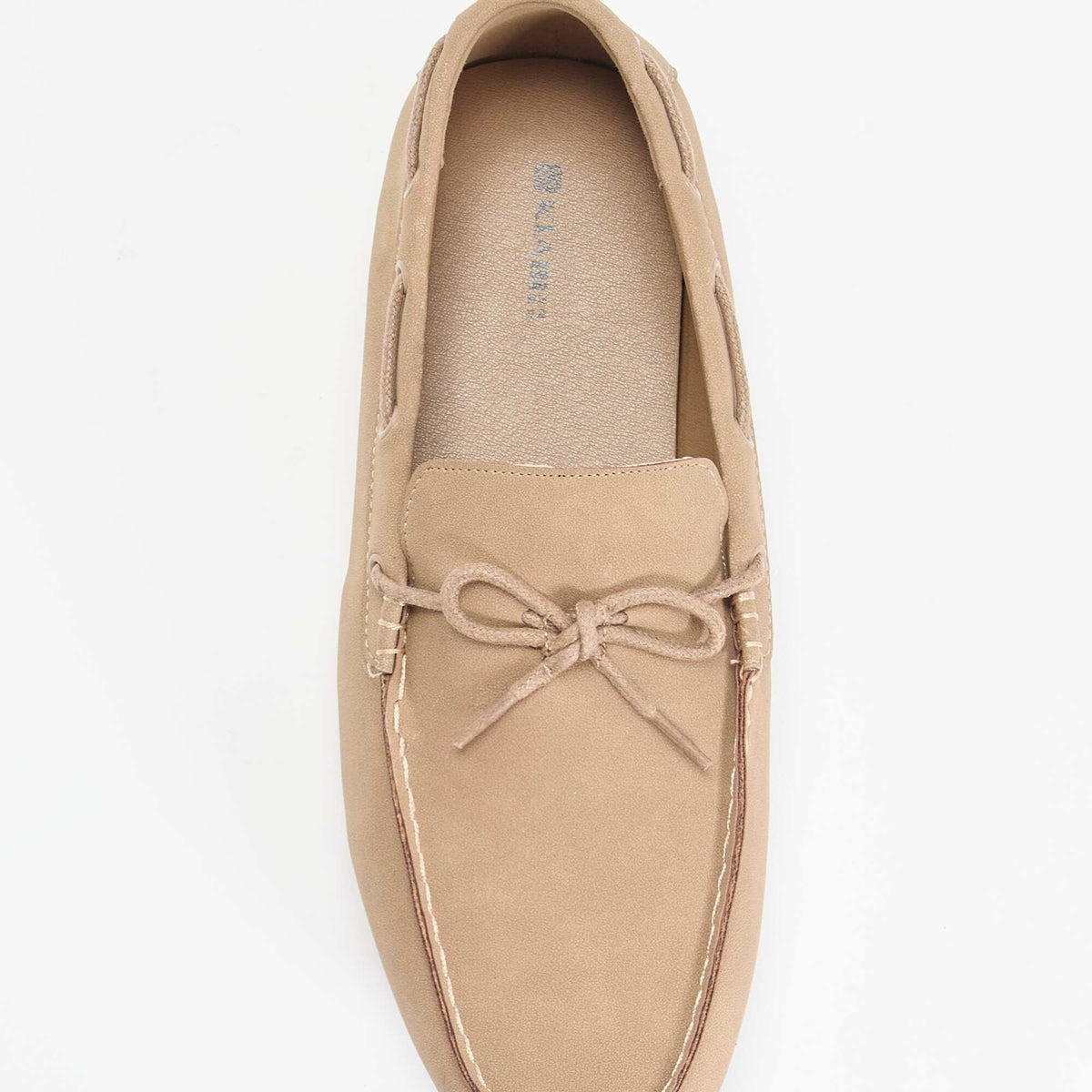 Mocassins en suédine unis BEIGE
