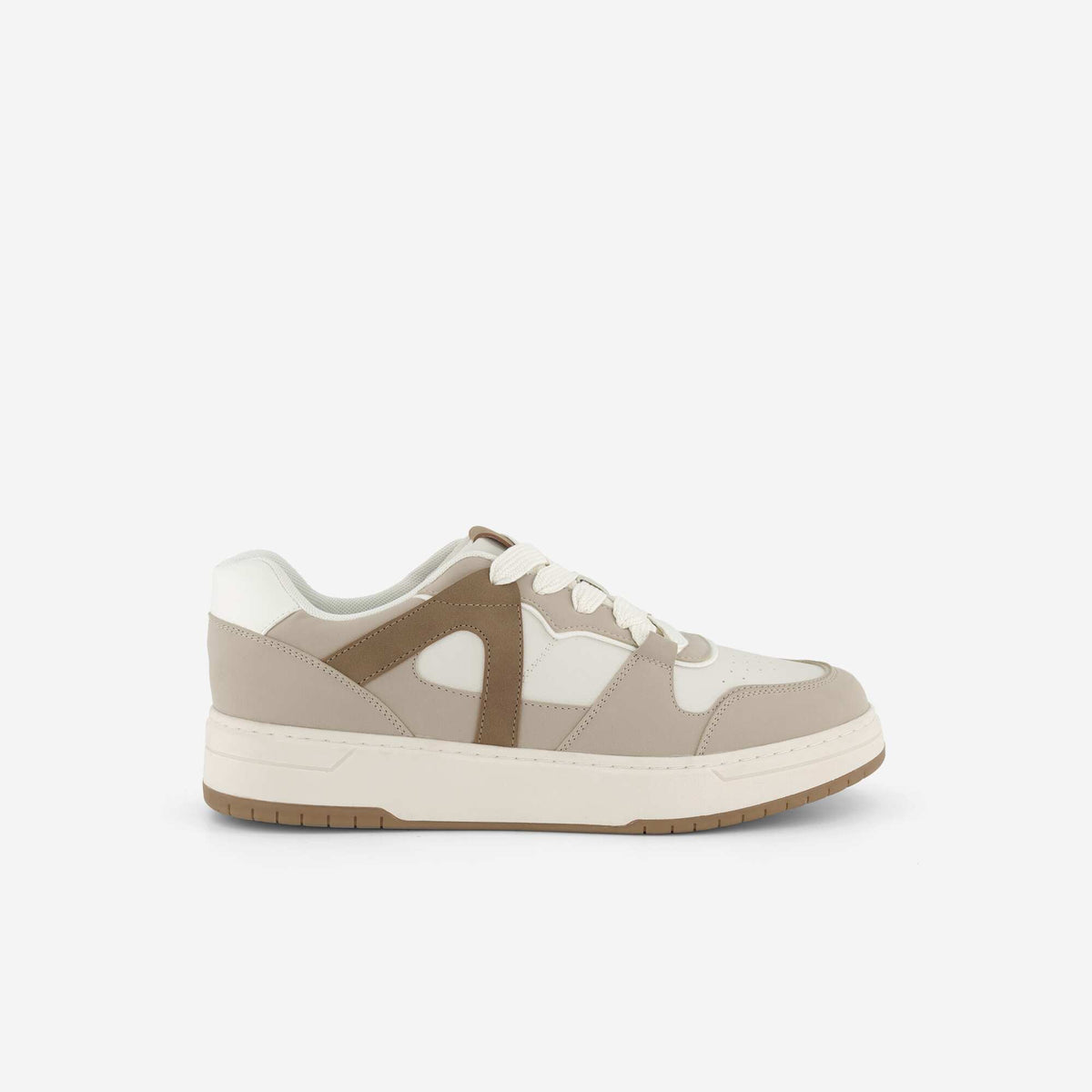 Baskets basses en simili BEIGE