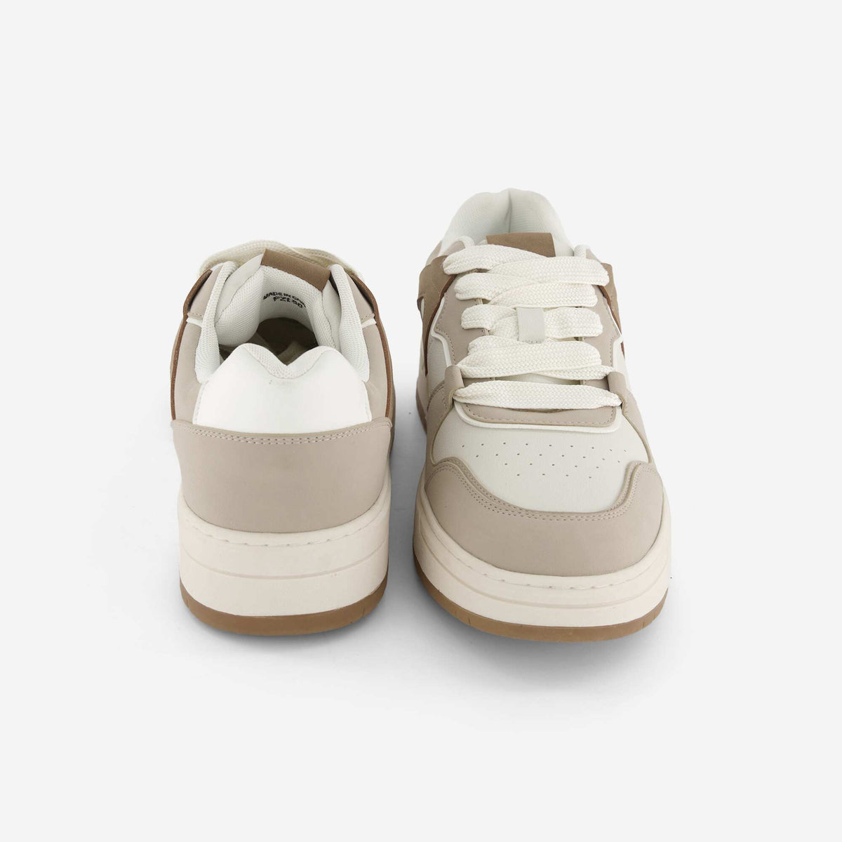 Baskets basses en simili BEIGE