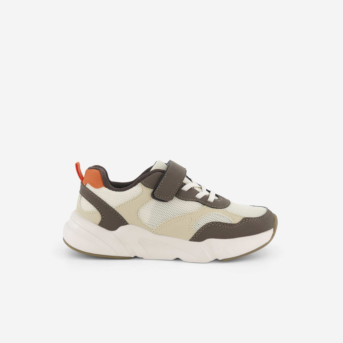 Baskets de running en textile MARRON