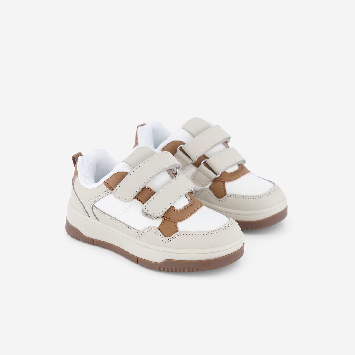 Baskets basses en simili BEIGE
