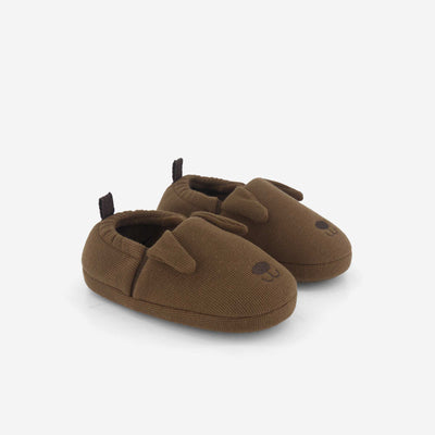 Chaussons en nid d'abeille MARRON