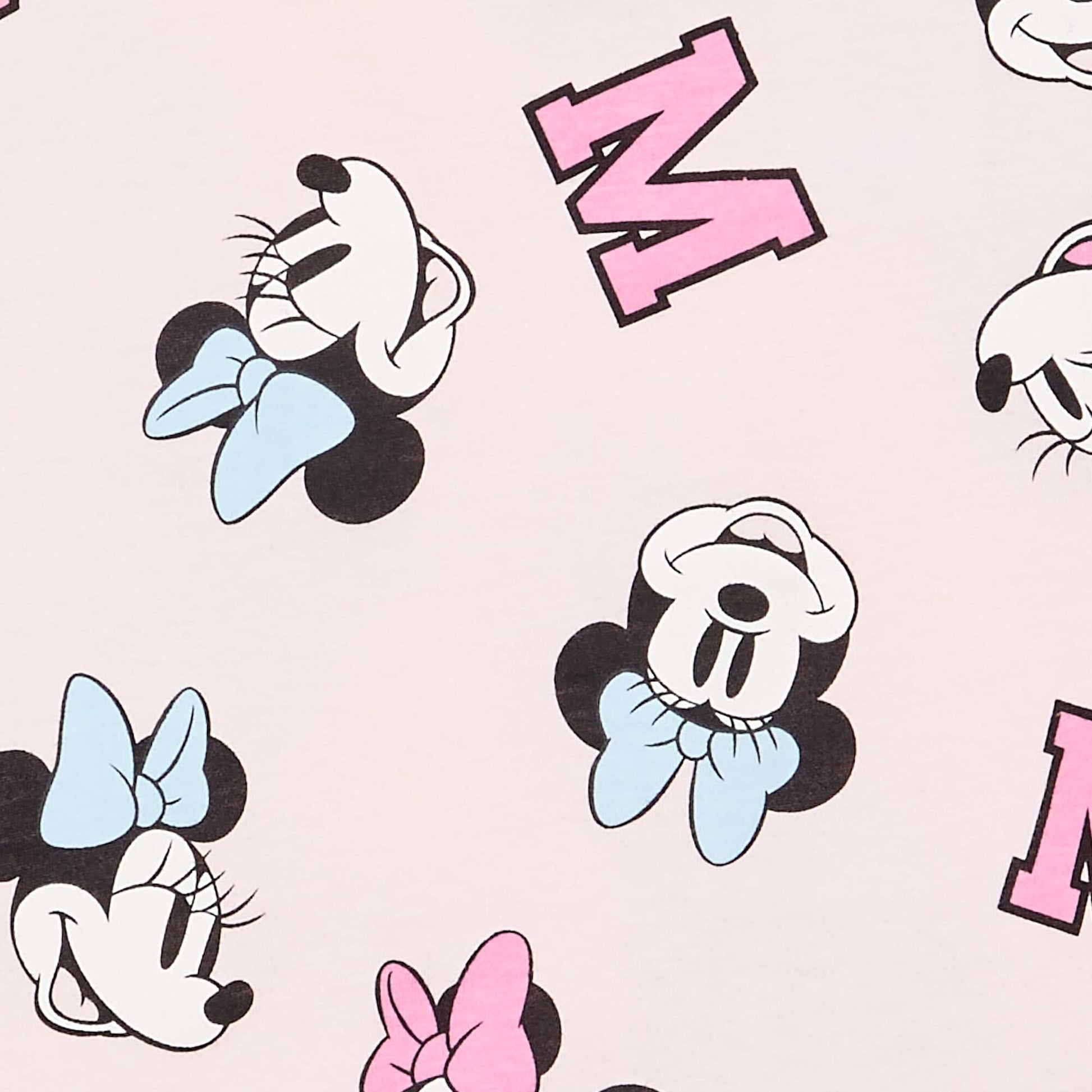 T-shirt à col rond et manches courtes 'Minnie' 'Disney' ROSE