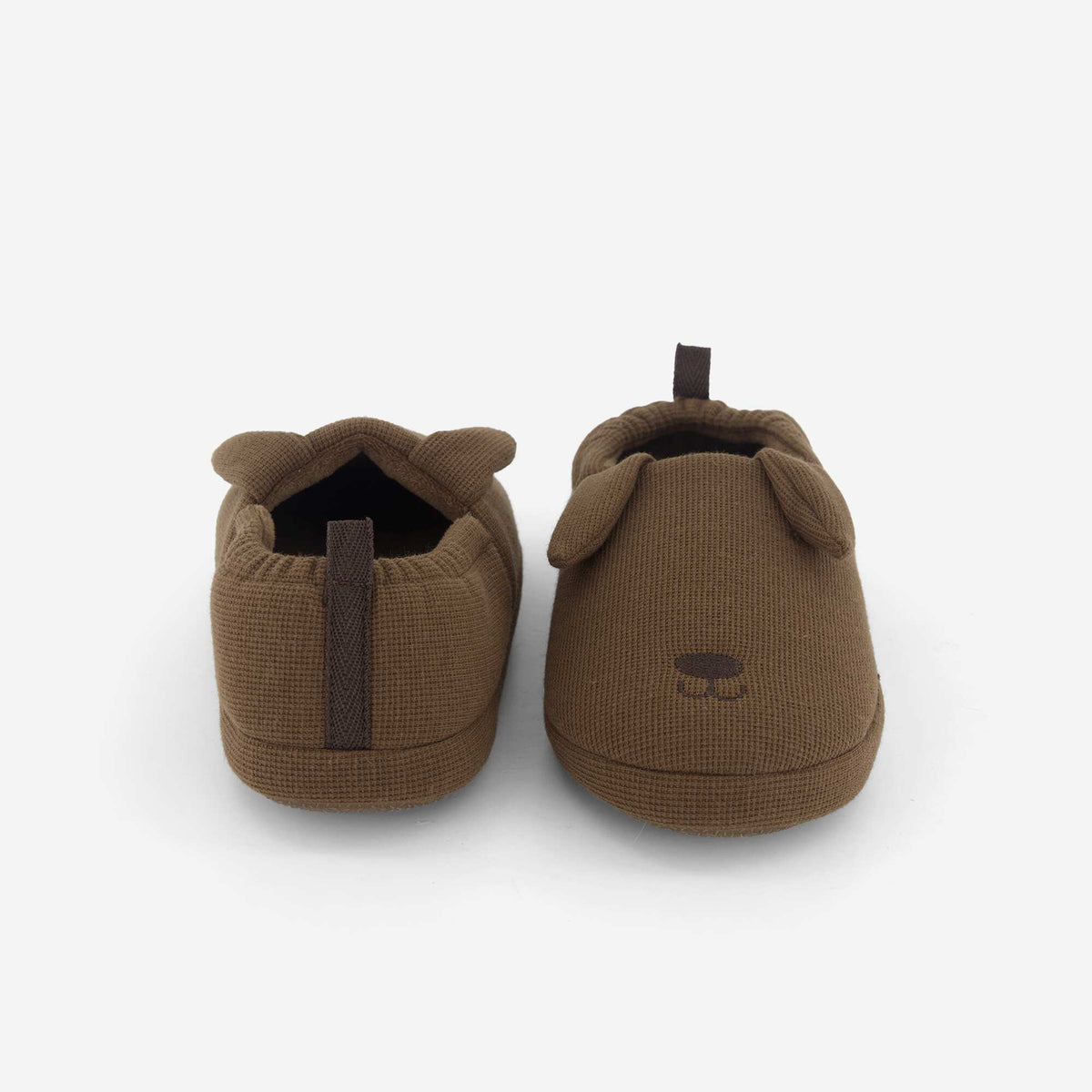 Chaussons forme charentaise MARRON