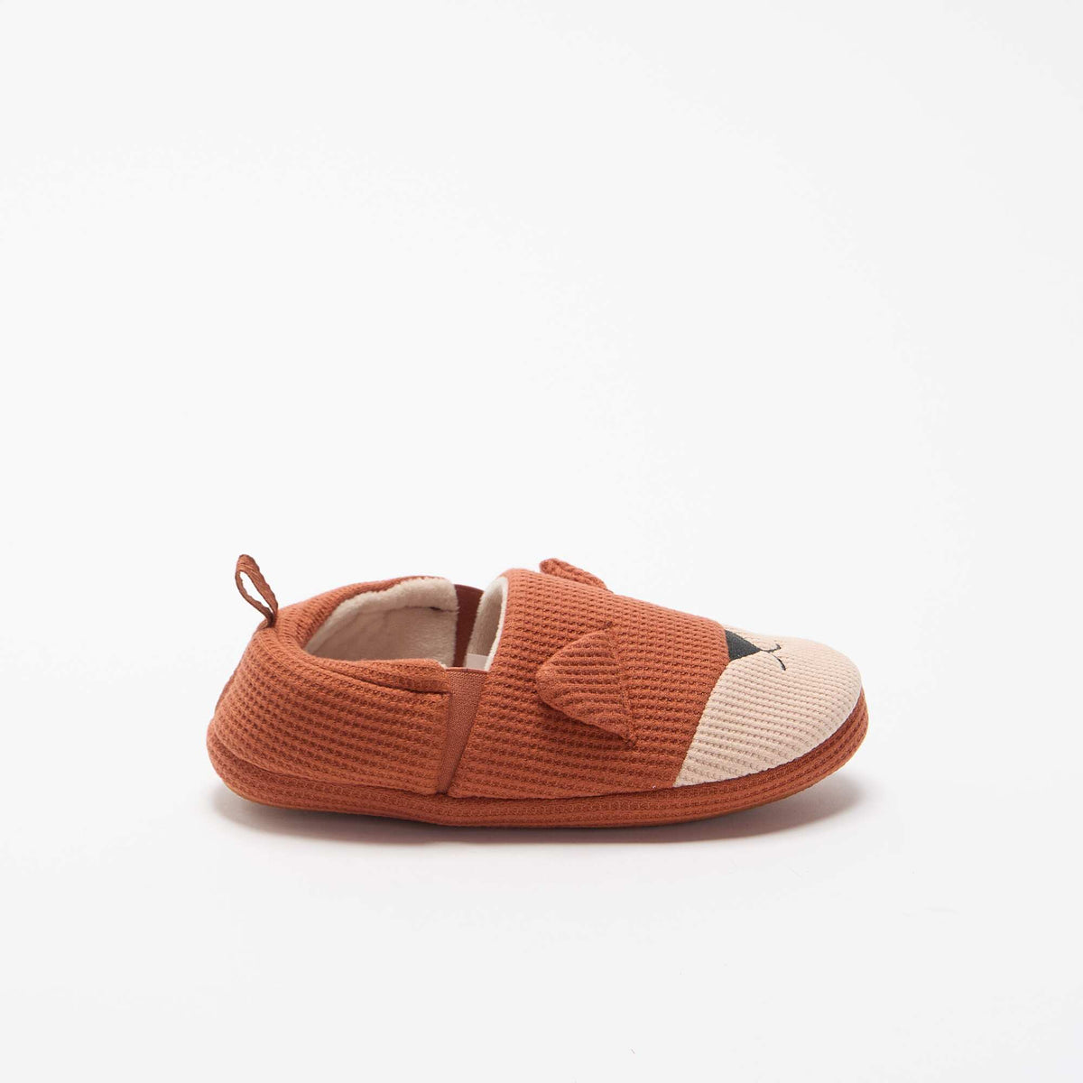 Chaussons forme charentaise ORANGE