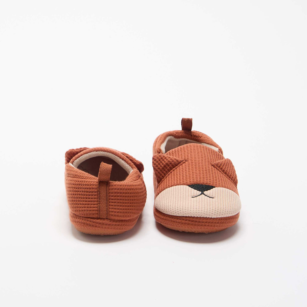 Chaussons forme charentaise ORANGE