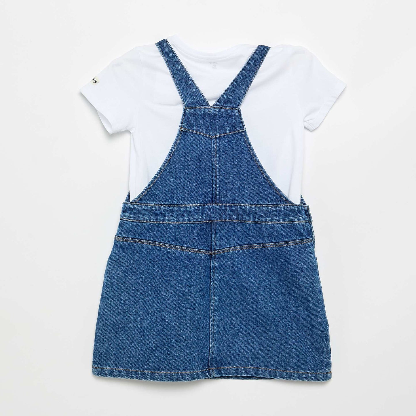 Ensemble robe denim + tee-shirt 'Minnie' BLEU