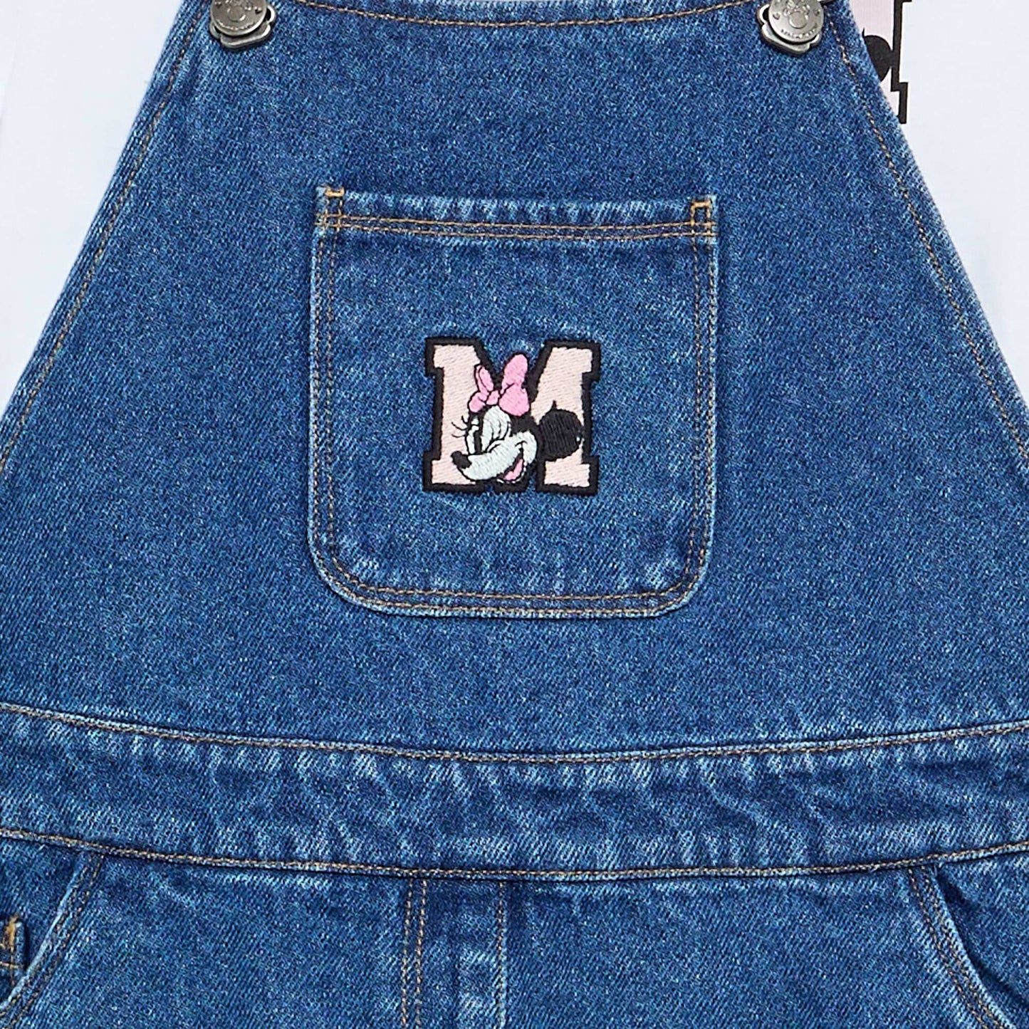 Ensemble robe denim + tee-shirt 'Minnie' BLEU