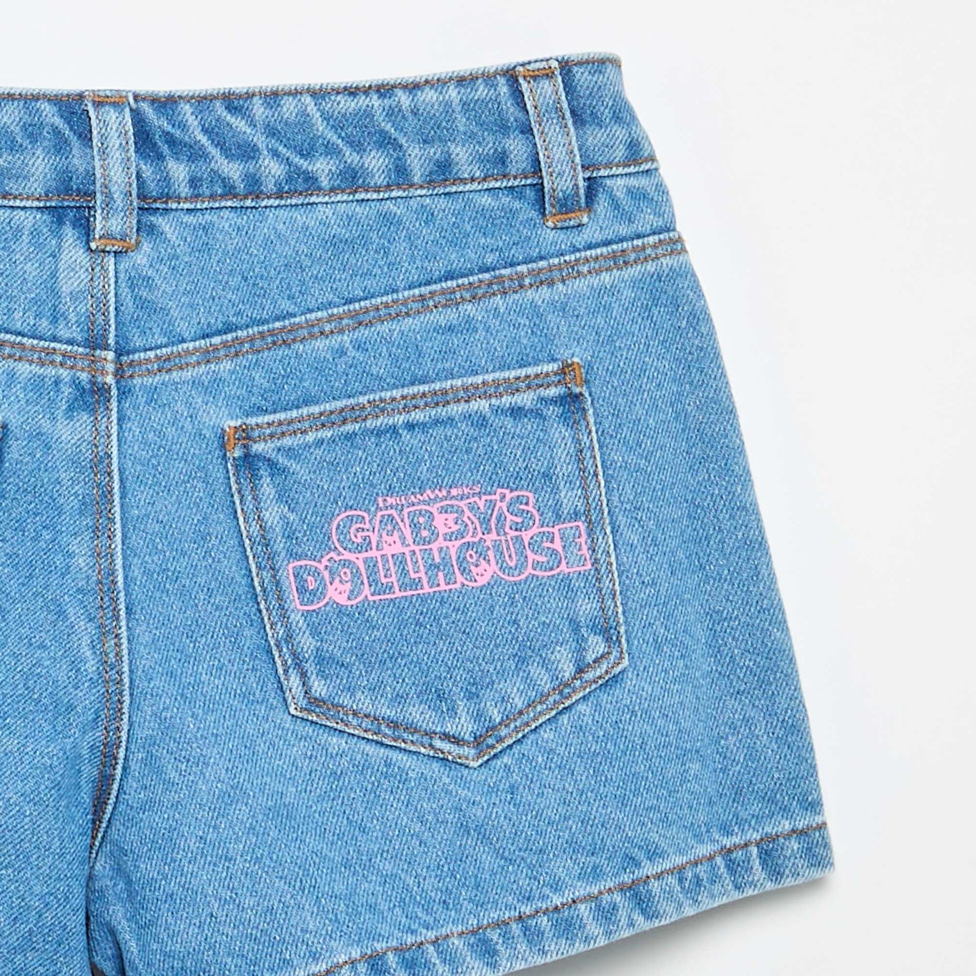 Short en denim 'Gabby et la maison magique' BLEU