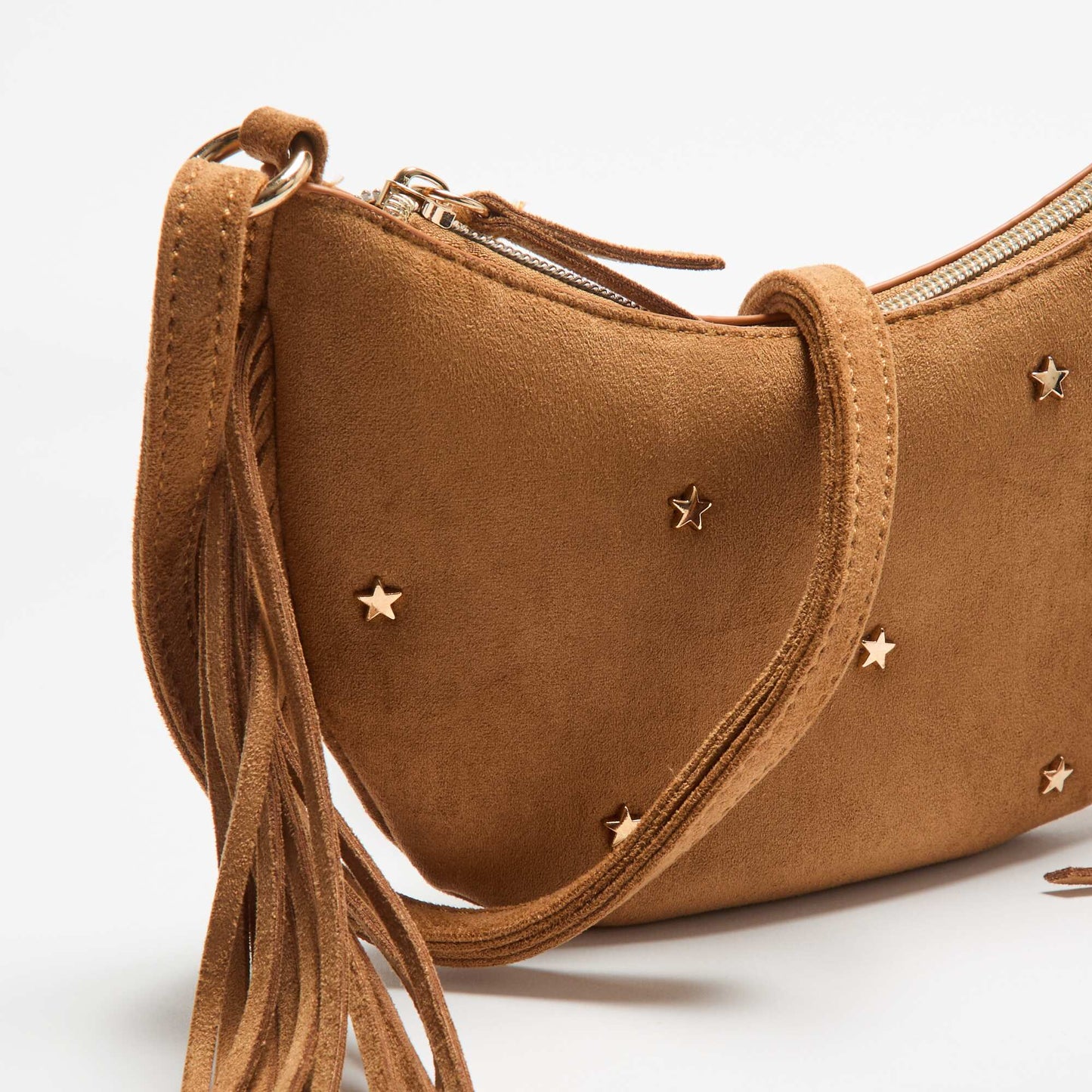 Sac à franges version mini BEIGE