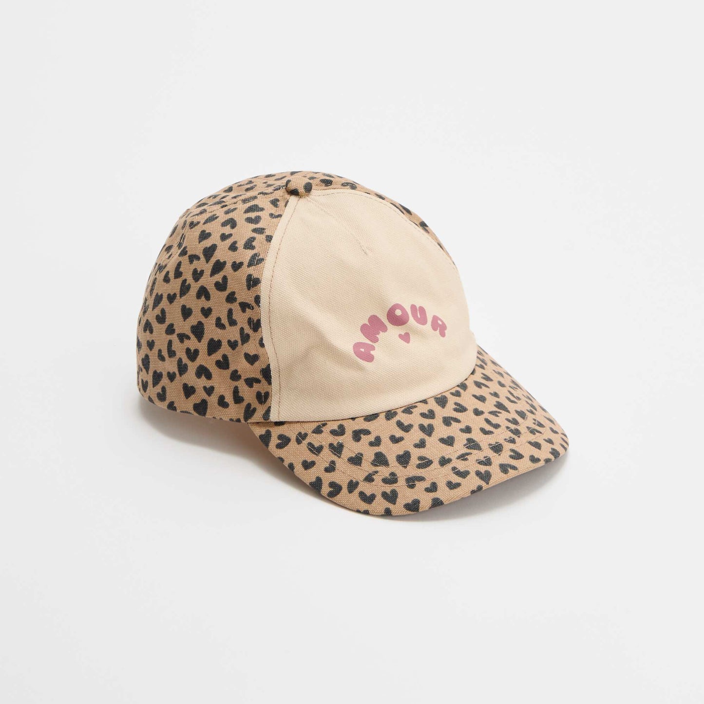Casquette à motif style baseball BEIGE