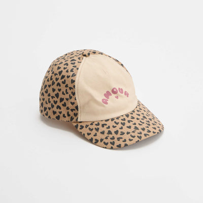 Casquette à motif style baseball BEIGE