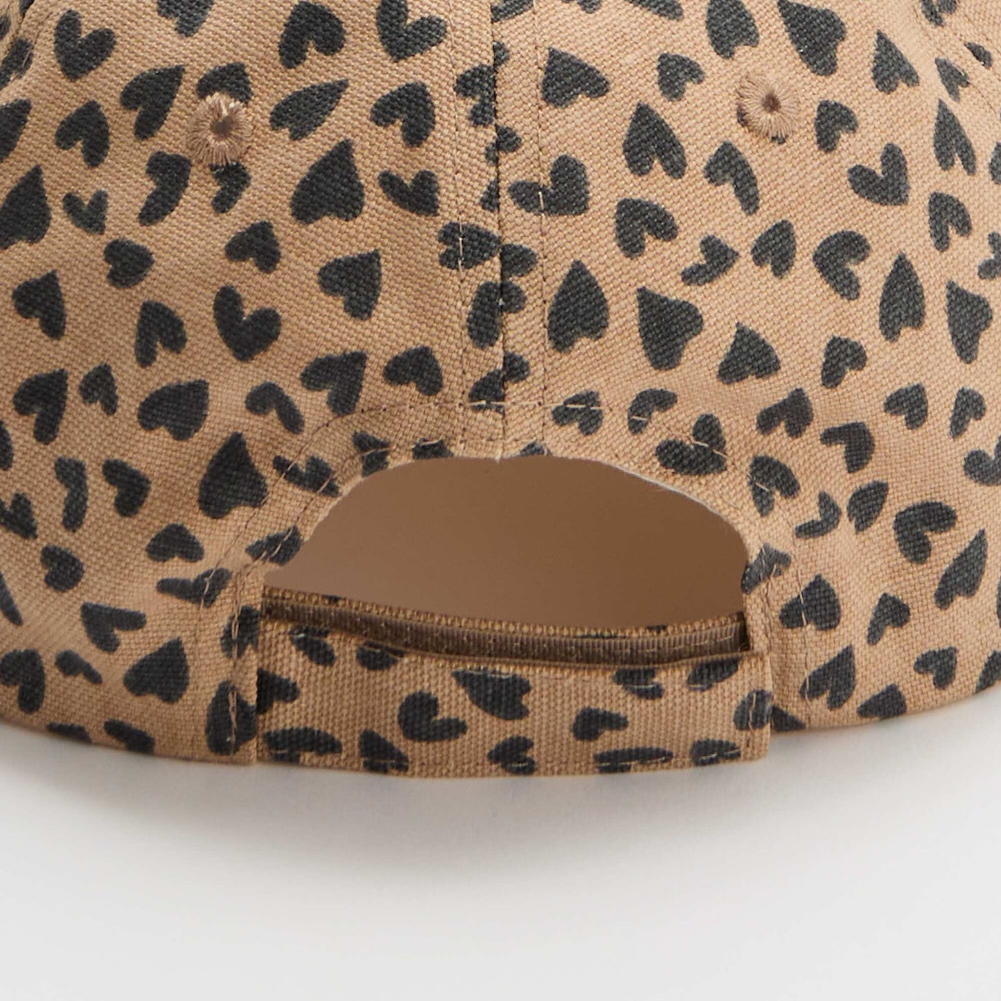 Casquette à motif style baseball BEIGE