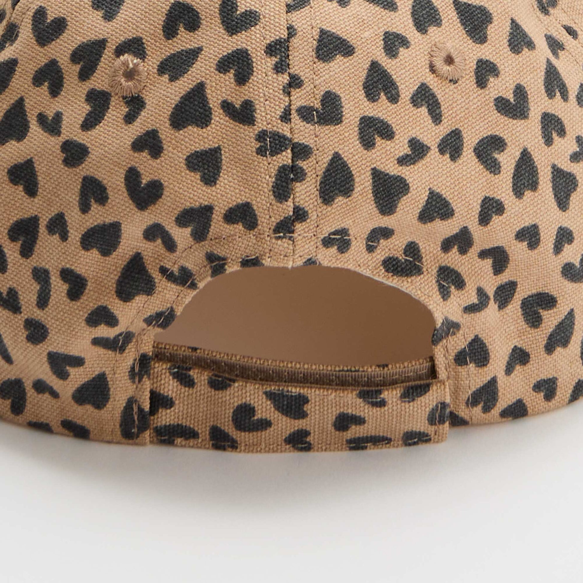 Casquette à motif style baseball BEIGE