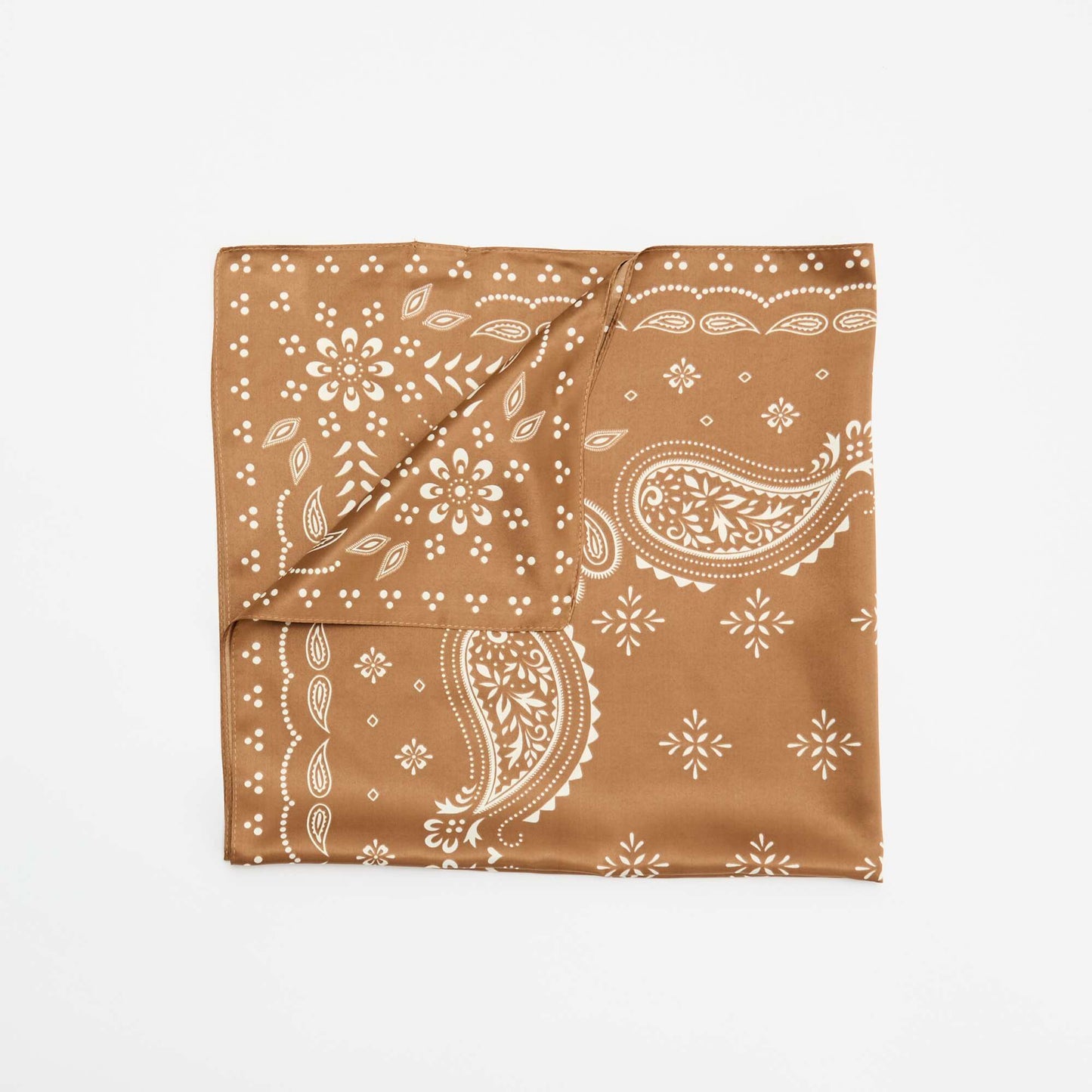 Foulard à motifs MARRON