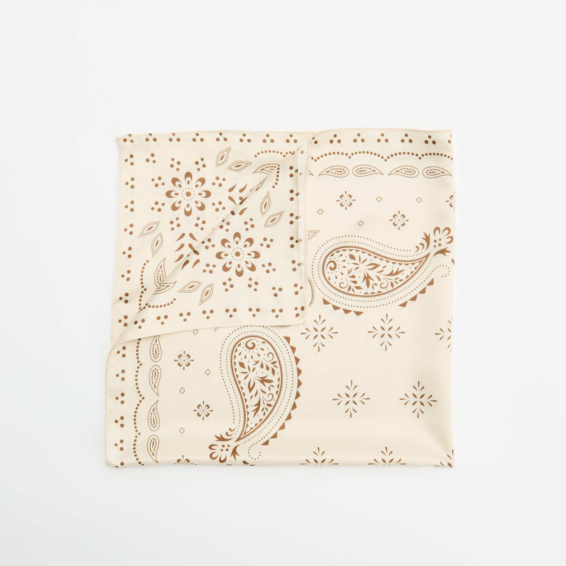 Foulard à motifs BEIGE