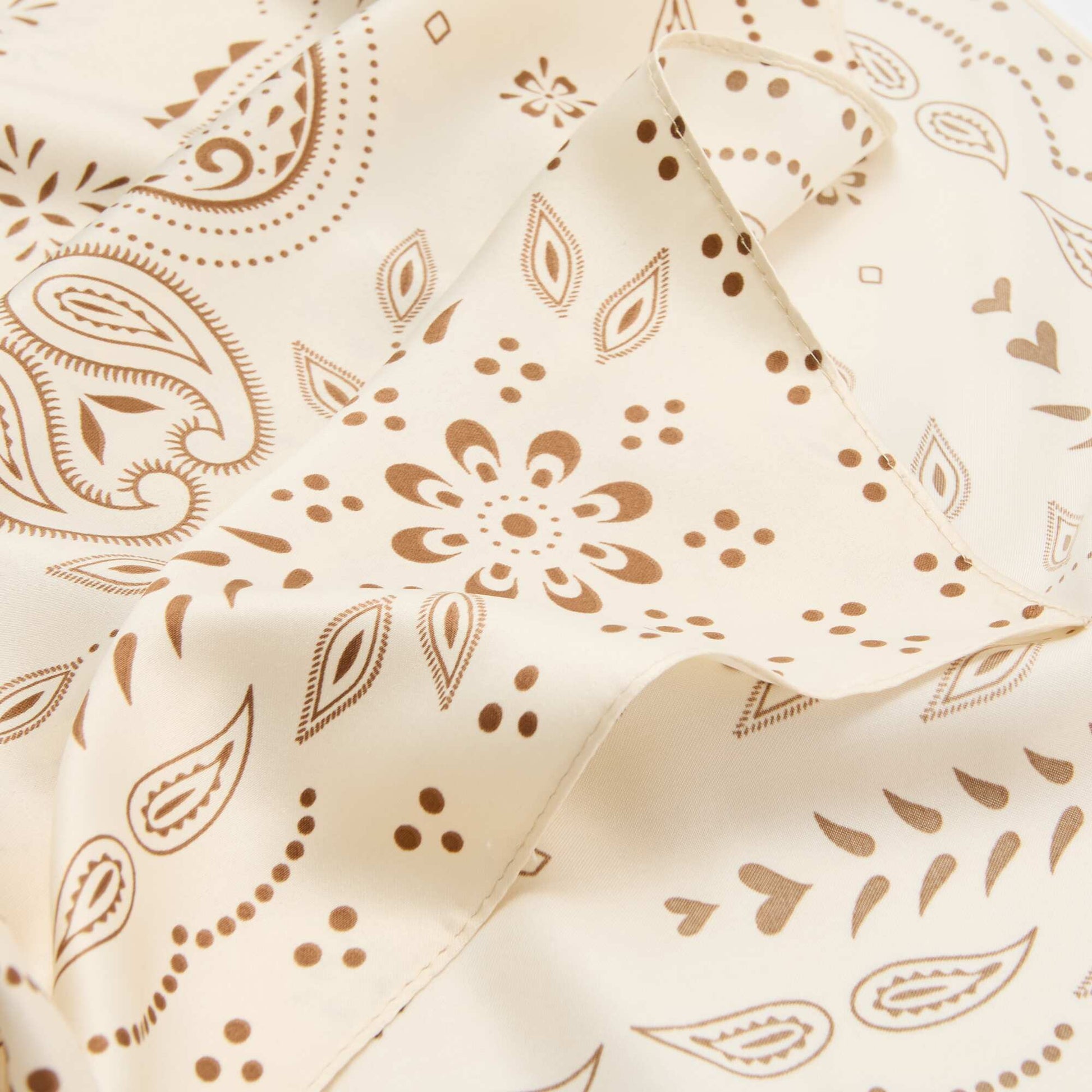Foulard à motifs BEIGE