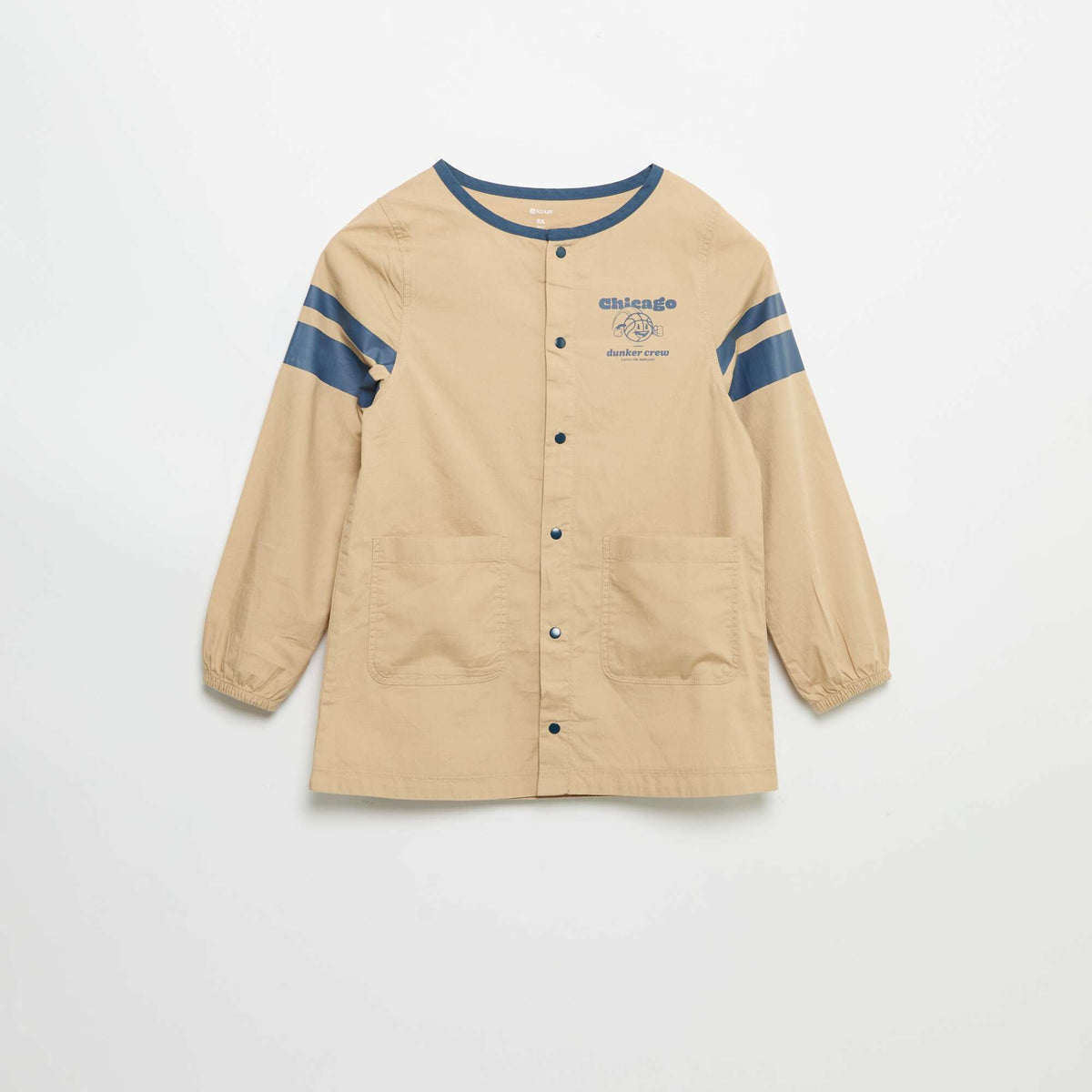 Tablier scolaire à manches longues BEIGE