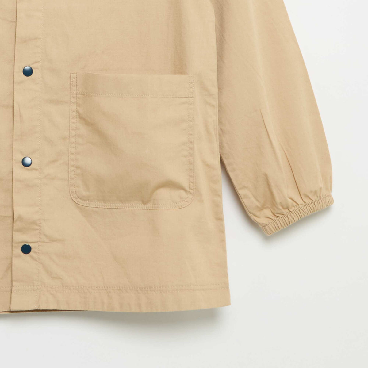 Tablier scolaire à manches longues BEIGE