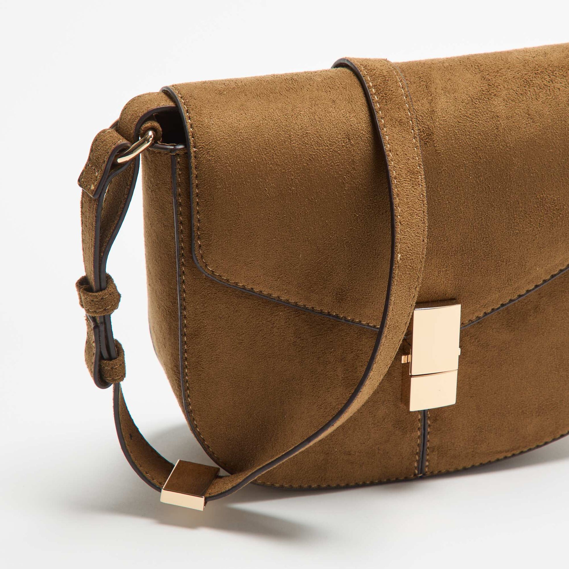 Sac à main en suédine KAKI