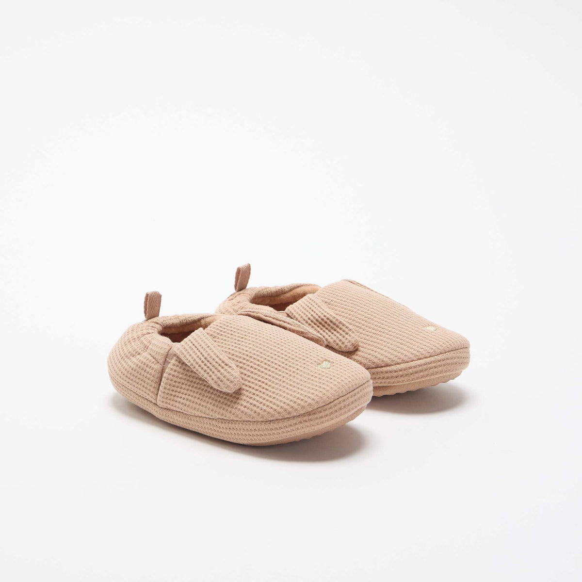 Chaussons en nid d'abeille MARRON