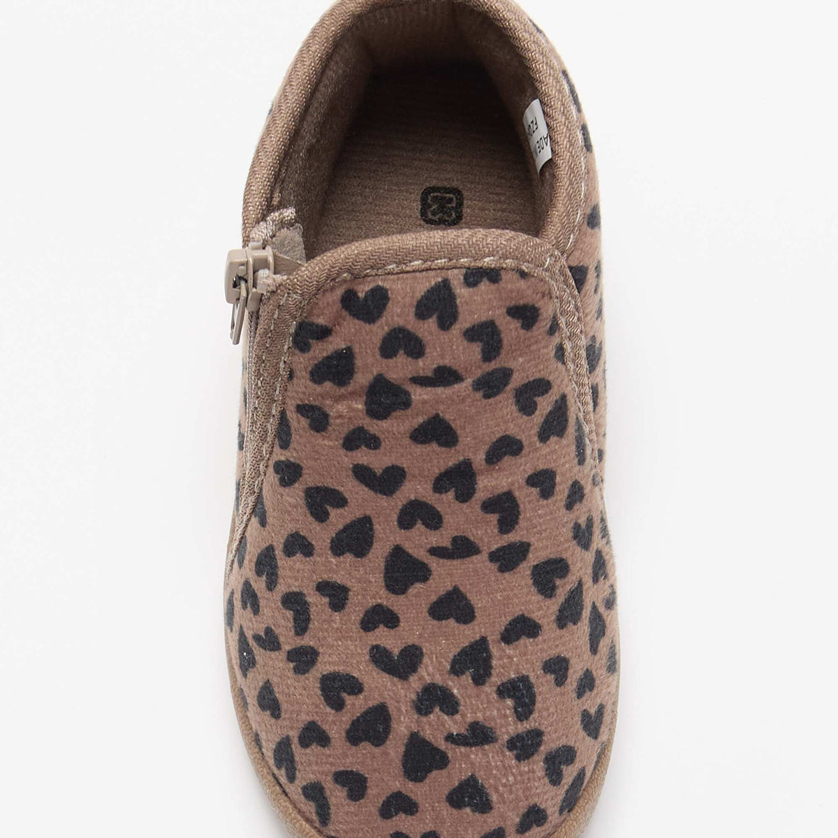 Chaussons bottillons imprimé MARRON