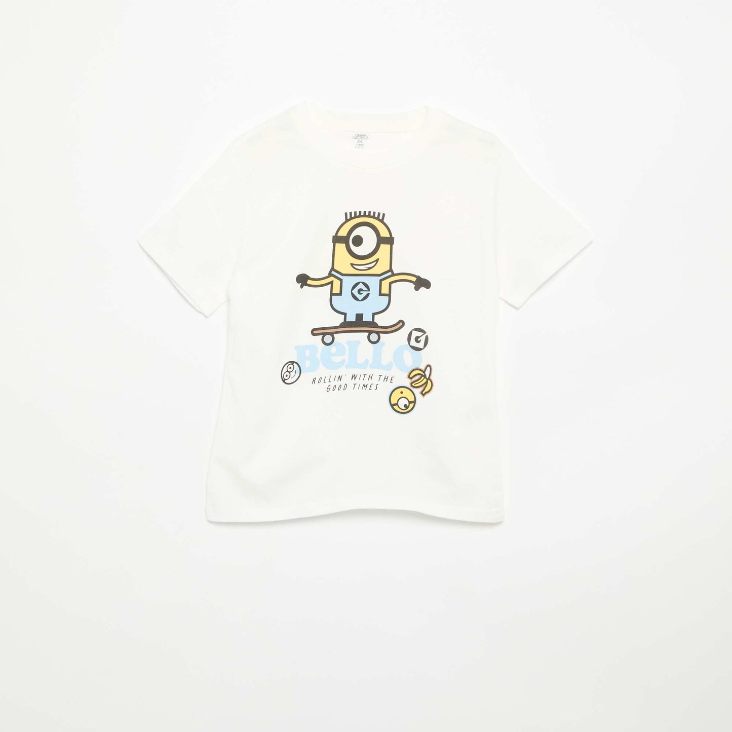 T-shirt à manches courtes 'Les Minions' BLANC