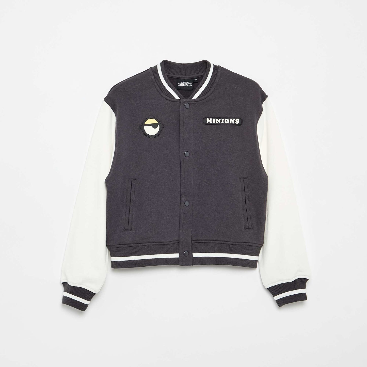 Sweat boutonné 'Minions' en molleton NOIR