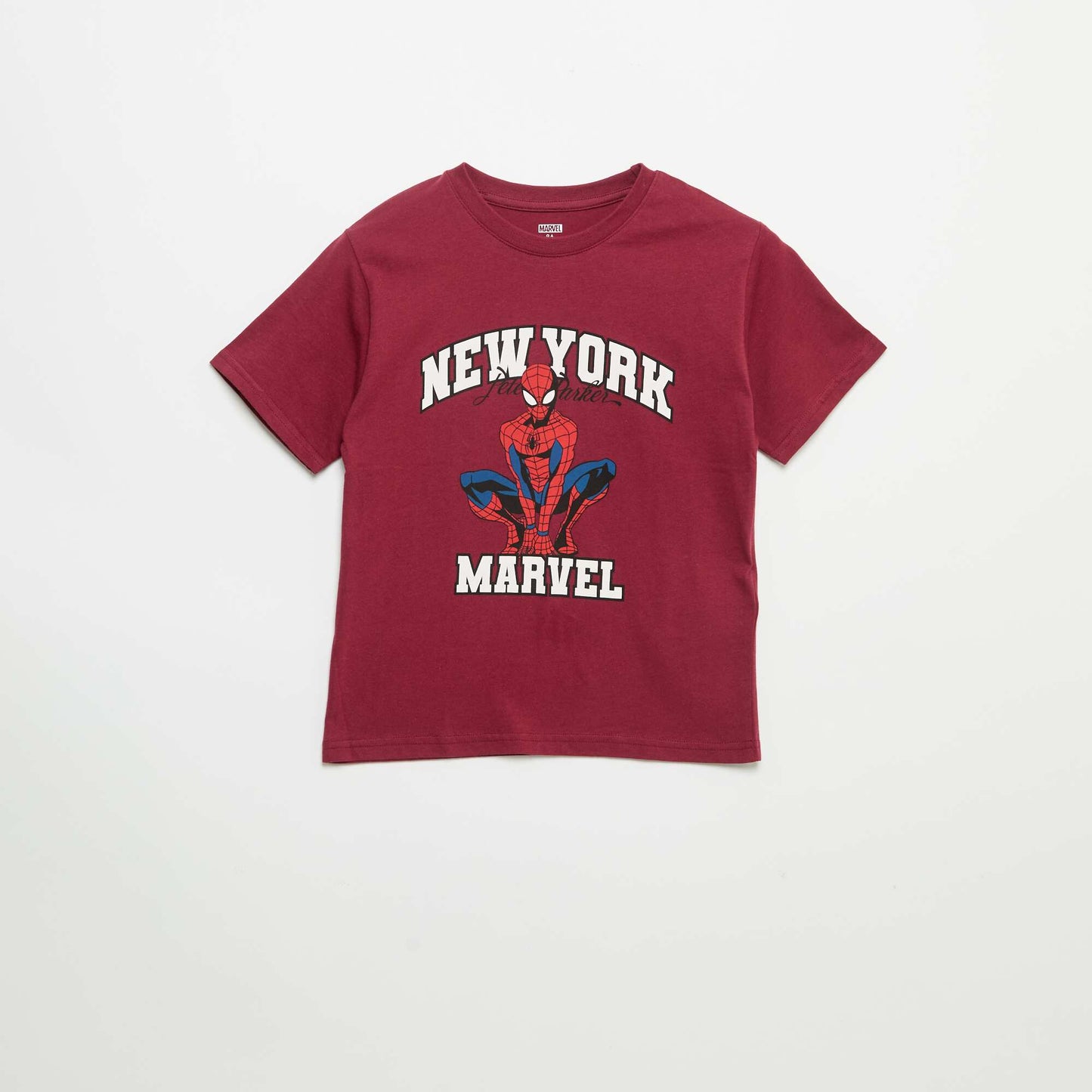 T-shirt 'Spider-Man' 'Marvel' manches courtes ROUGE