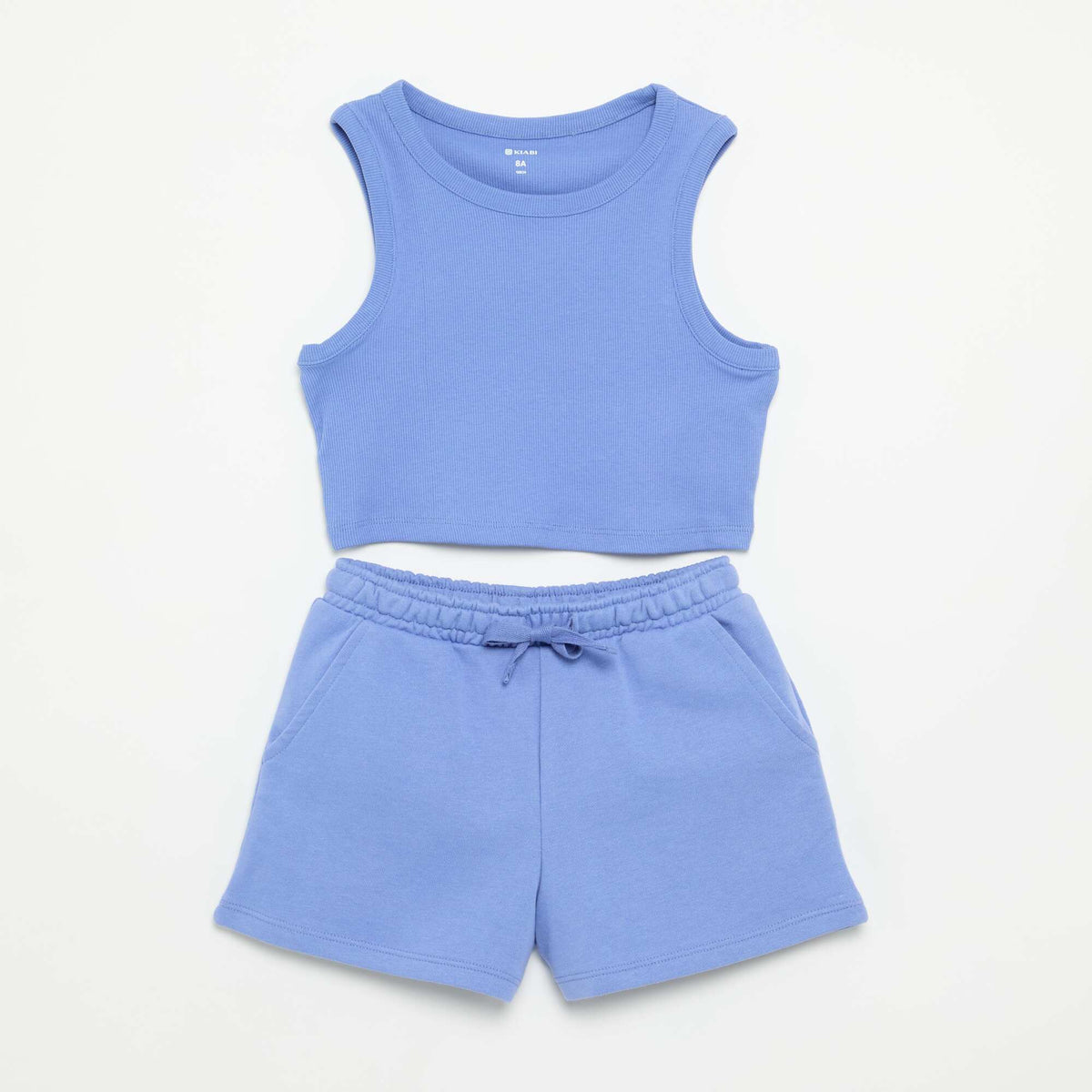 Ensemble court short + débardeur - 2 pièces BLEU