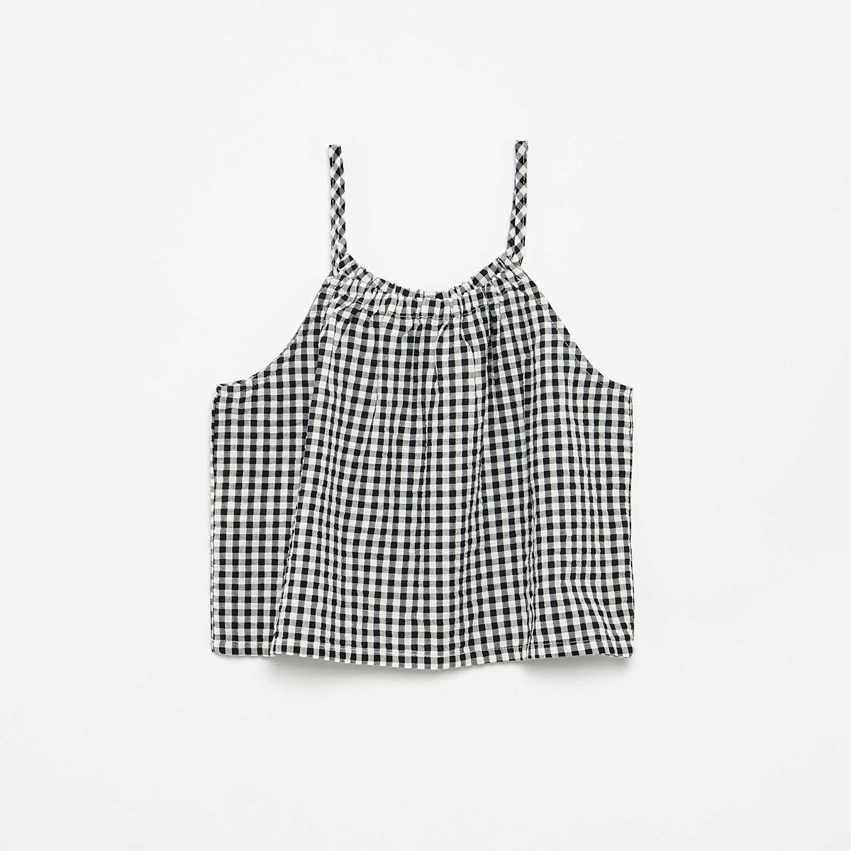 Ensemble débardeur + short à motif Vichy - 2 pièces NOIR