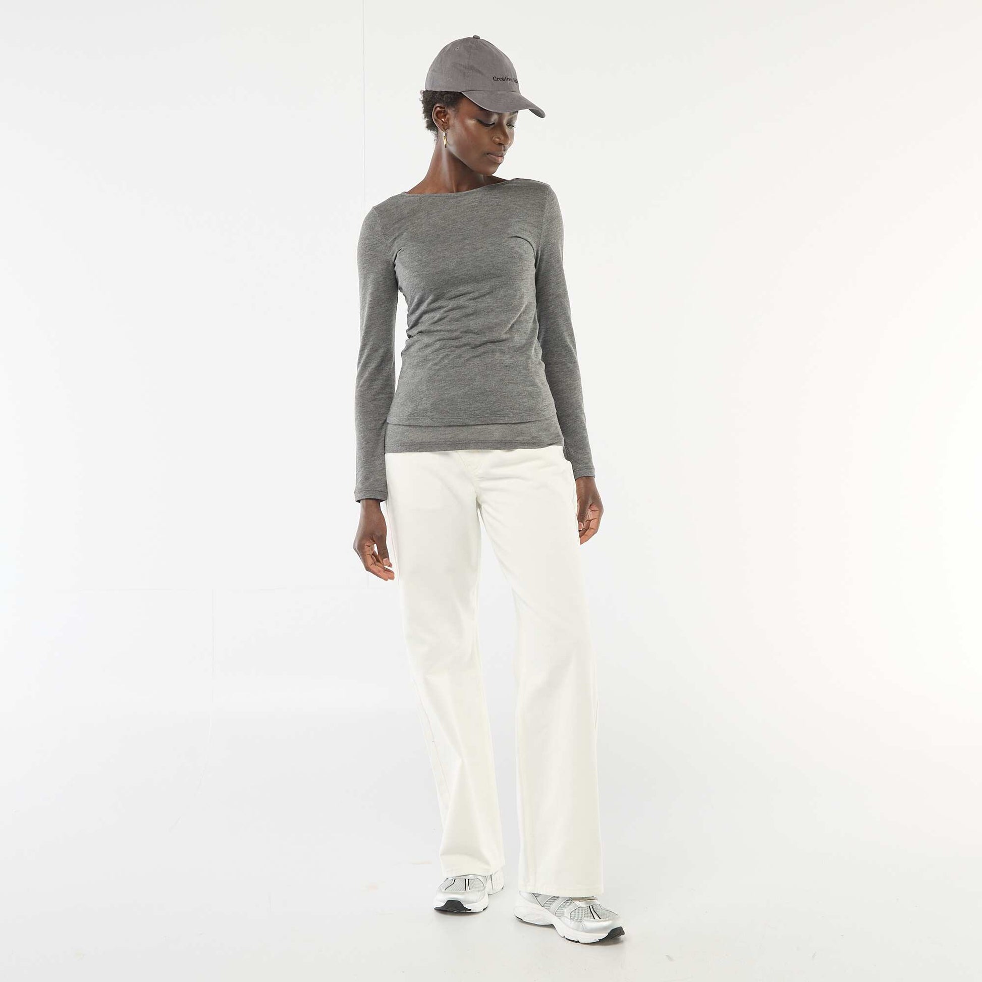 T-shirt débardeur 2-en-1 GRIS