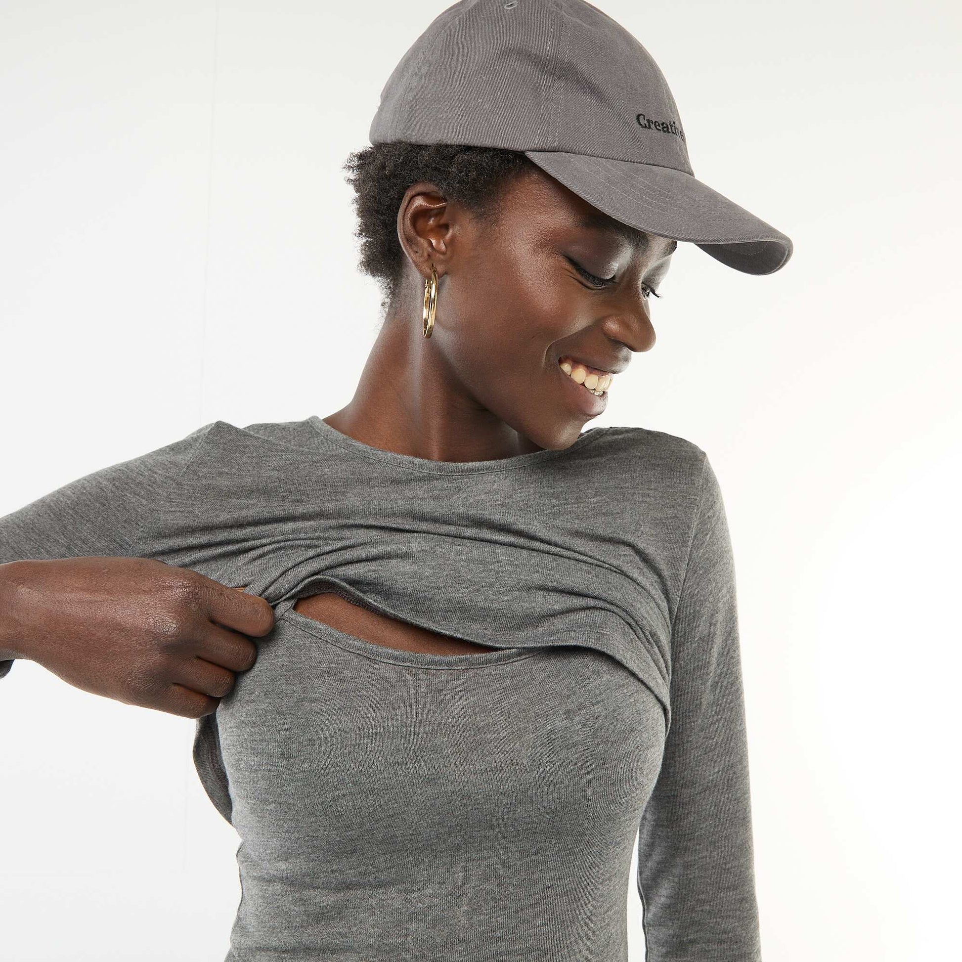 T-shirt débardeur 2-en-1 GRIS
