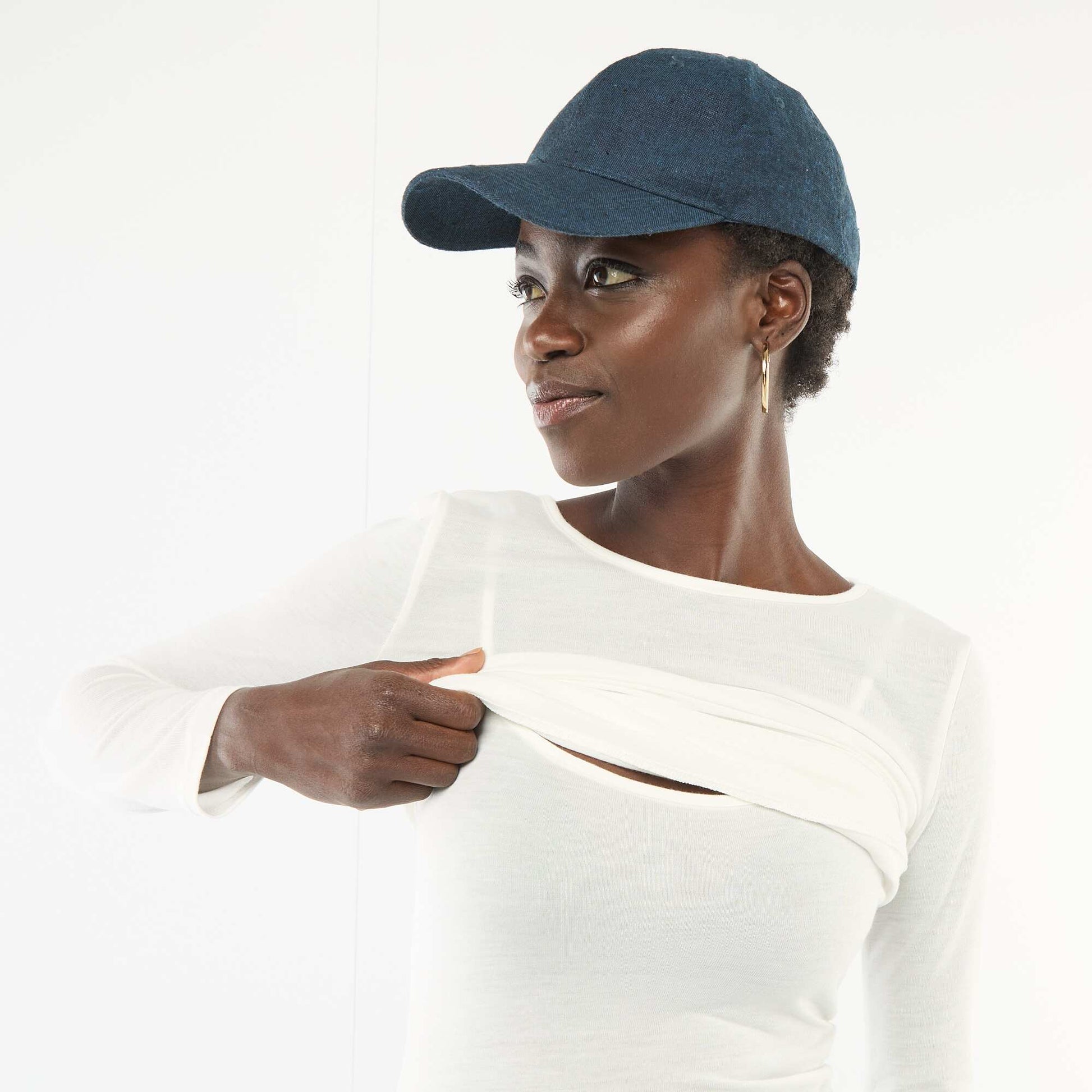 T-shirt débardeur 2-en-1 BLANC