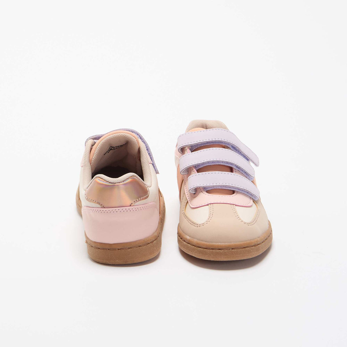 Baskets à scratchs multicolores BEIGE