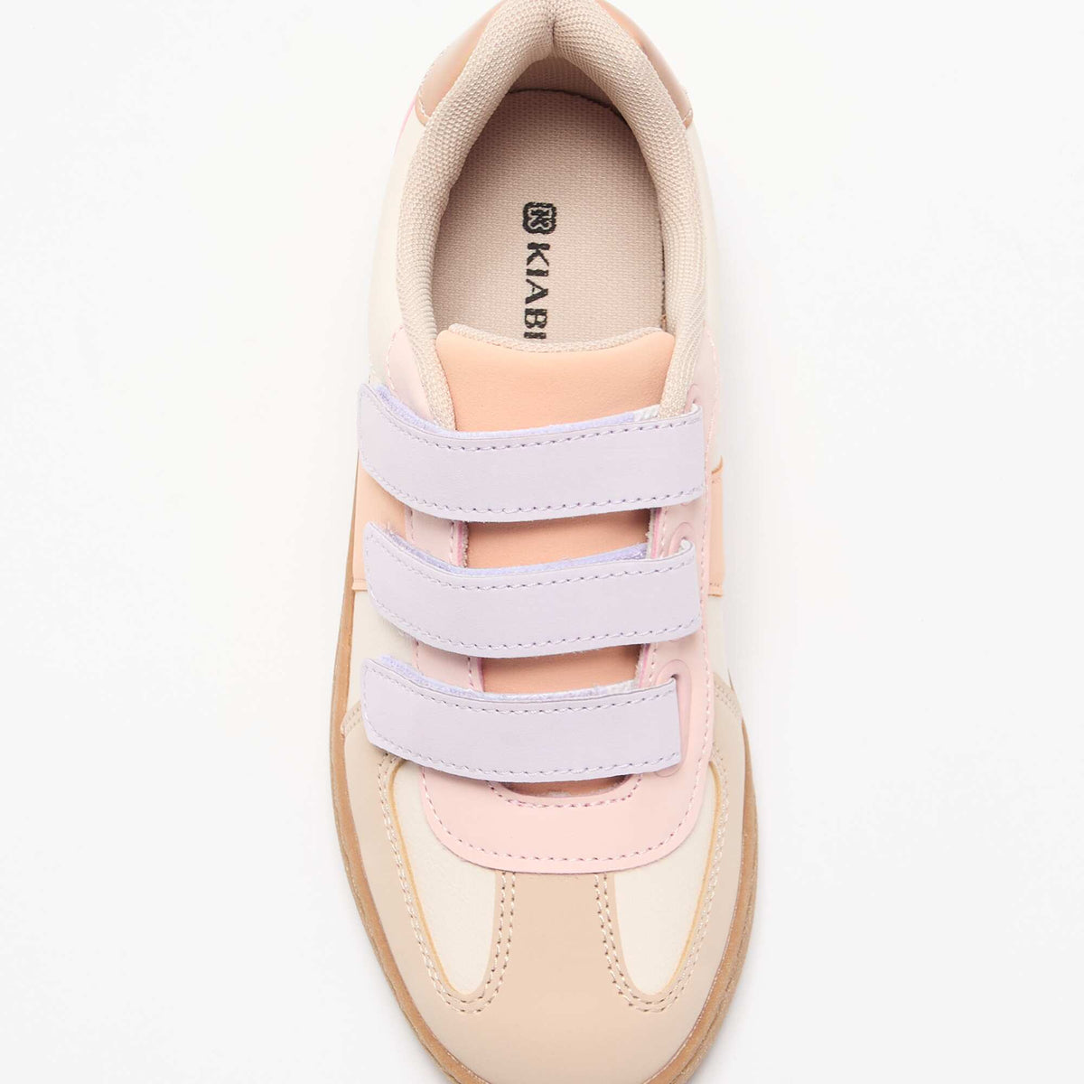 Baskets à scratchs multicolores BEIGE