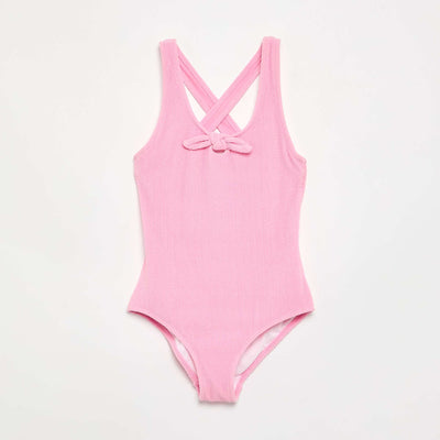 Maillot de bain 1 pièce avec nœud ROSE