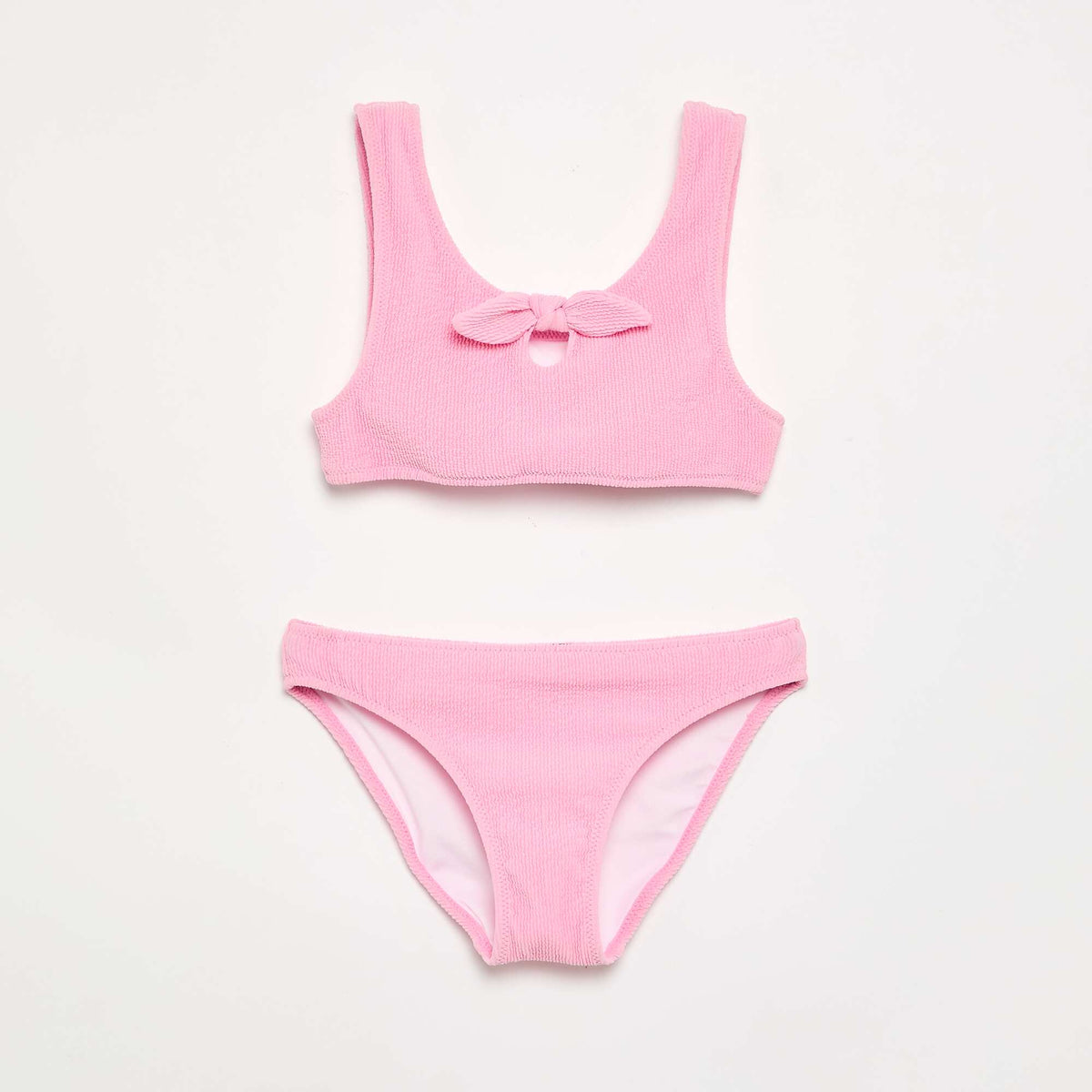 Maillot de bain 2 pièces avec nœud ROSE