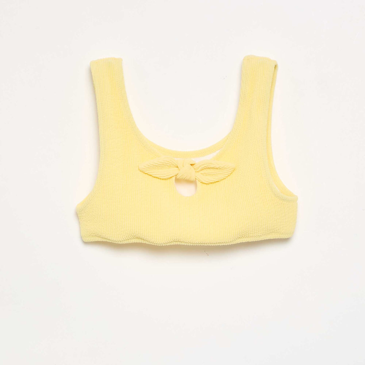 Maillot de bain 2 pièces avec nœud JAUNE
