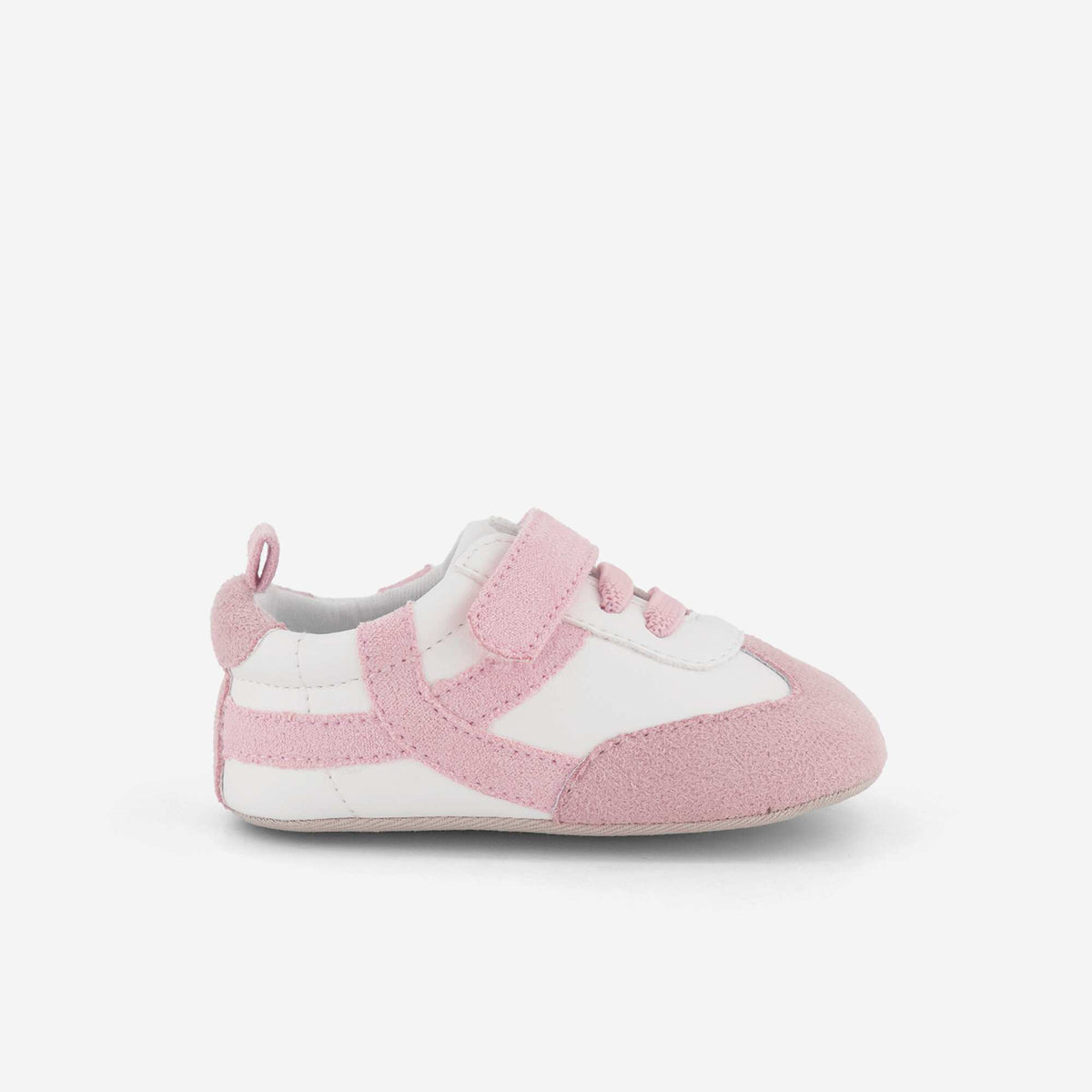 Baskets basses ouverture à scratchs et lacets ROSE