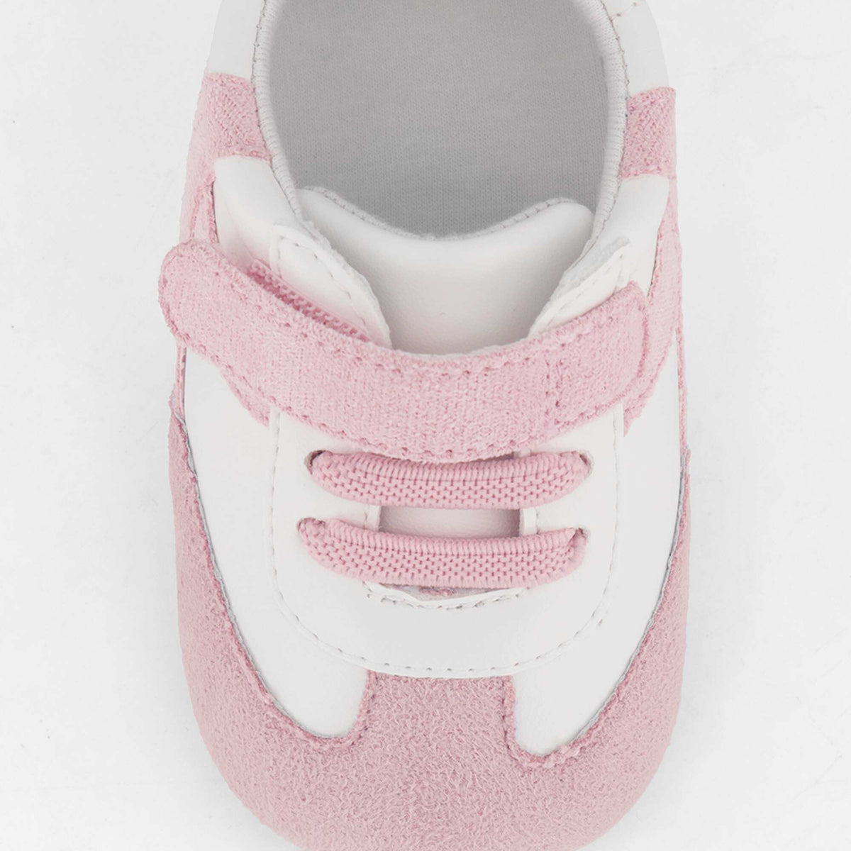 Baskets basses ouverture à scratchs et lacets ROSE