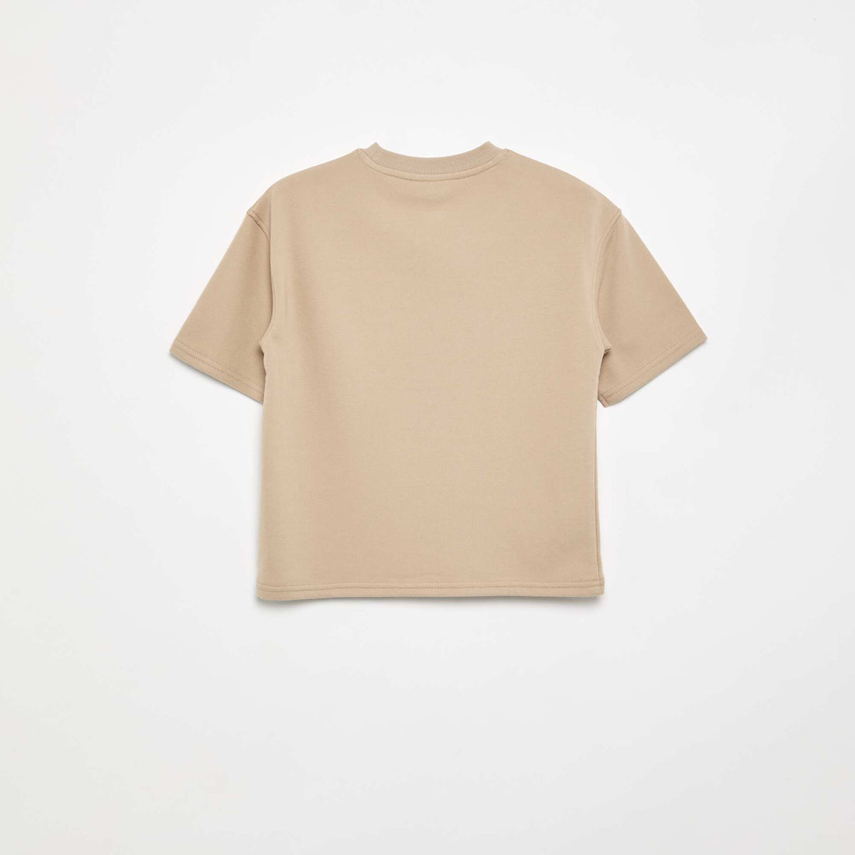 T-shirt imprimé à manches courtes BEIGE