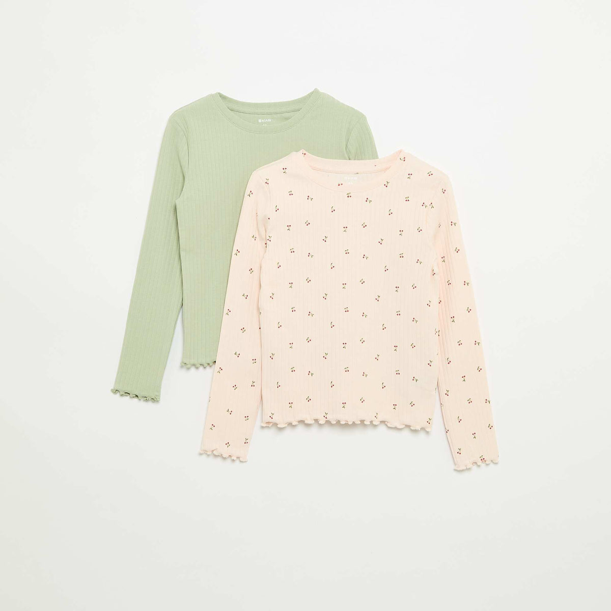 Lot de 2 T-shirts à manches longues ROSE