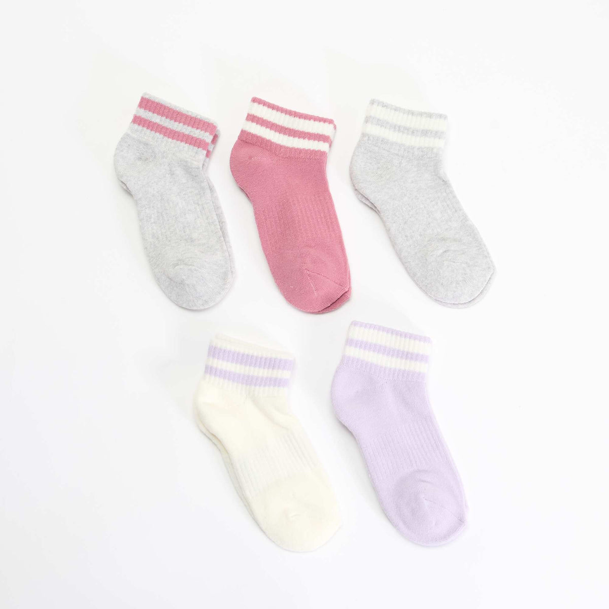 Lot de 5 chaussettes de sport ROSE