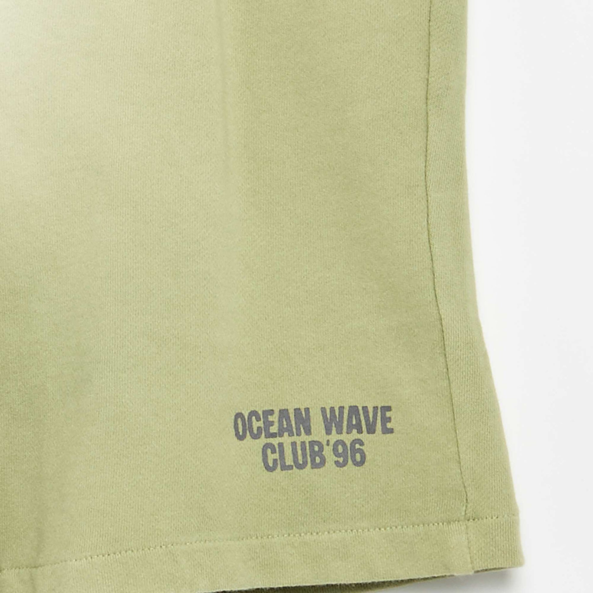 Bermuda en french terry tie and dye VERT