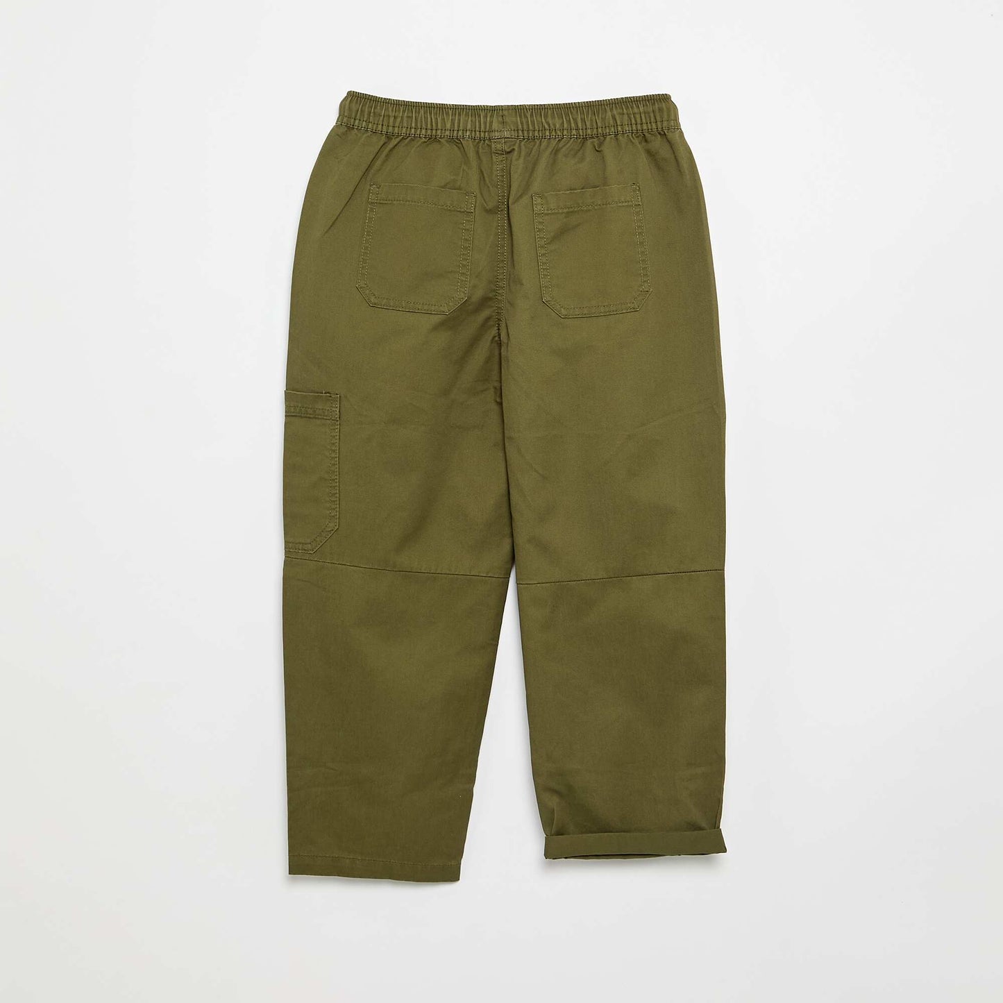 Pantalon barrel fit avec cordons de serrage KAKI