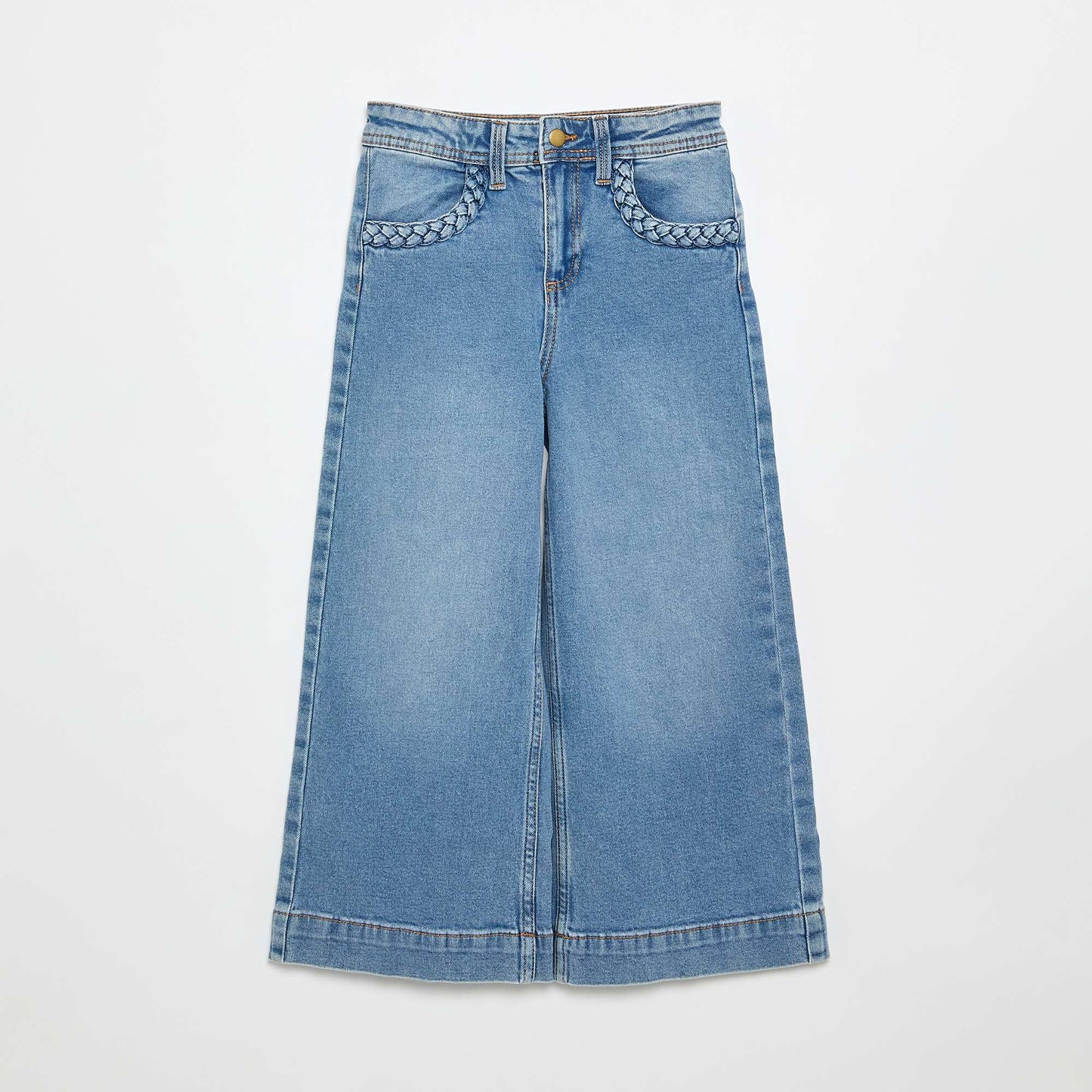 Pantalon wide leg fit / coupe large BLEU