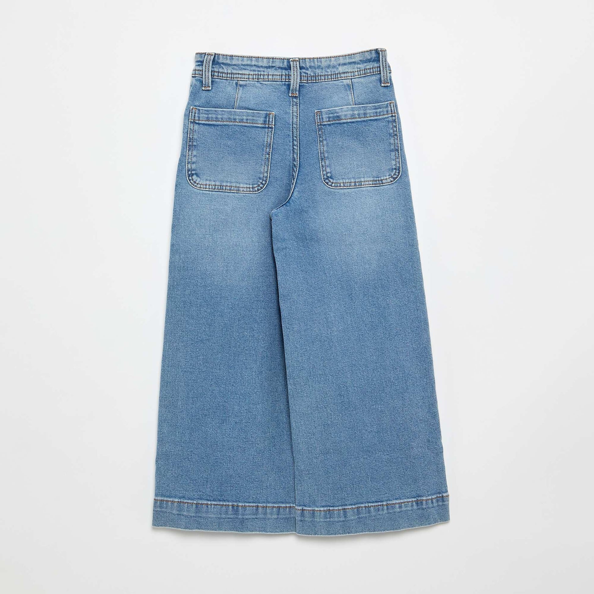 Pantalon wide leg fit / coupe large BLEU