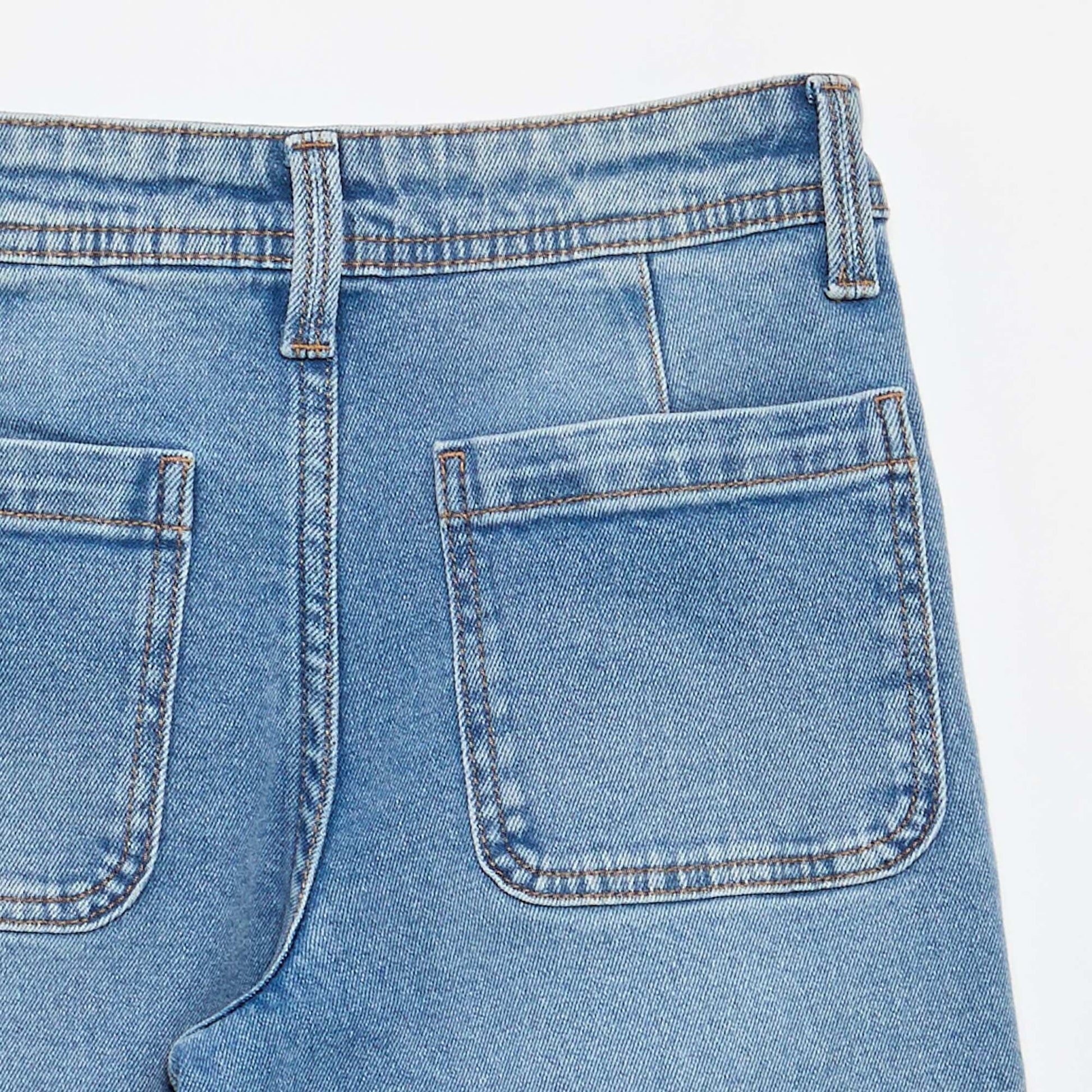 Pantalon wide leg fit / coupe large BLEU